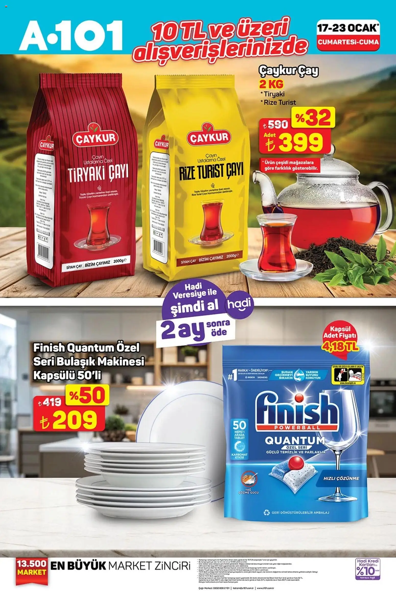 A101 Katalog - 17.01.2026 tarihinden itibaren geçerlidir | Sayfa: 3 | Ürünler: Çay, Tablet, Bulaşık makinesi