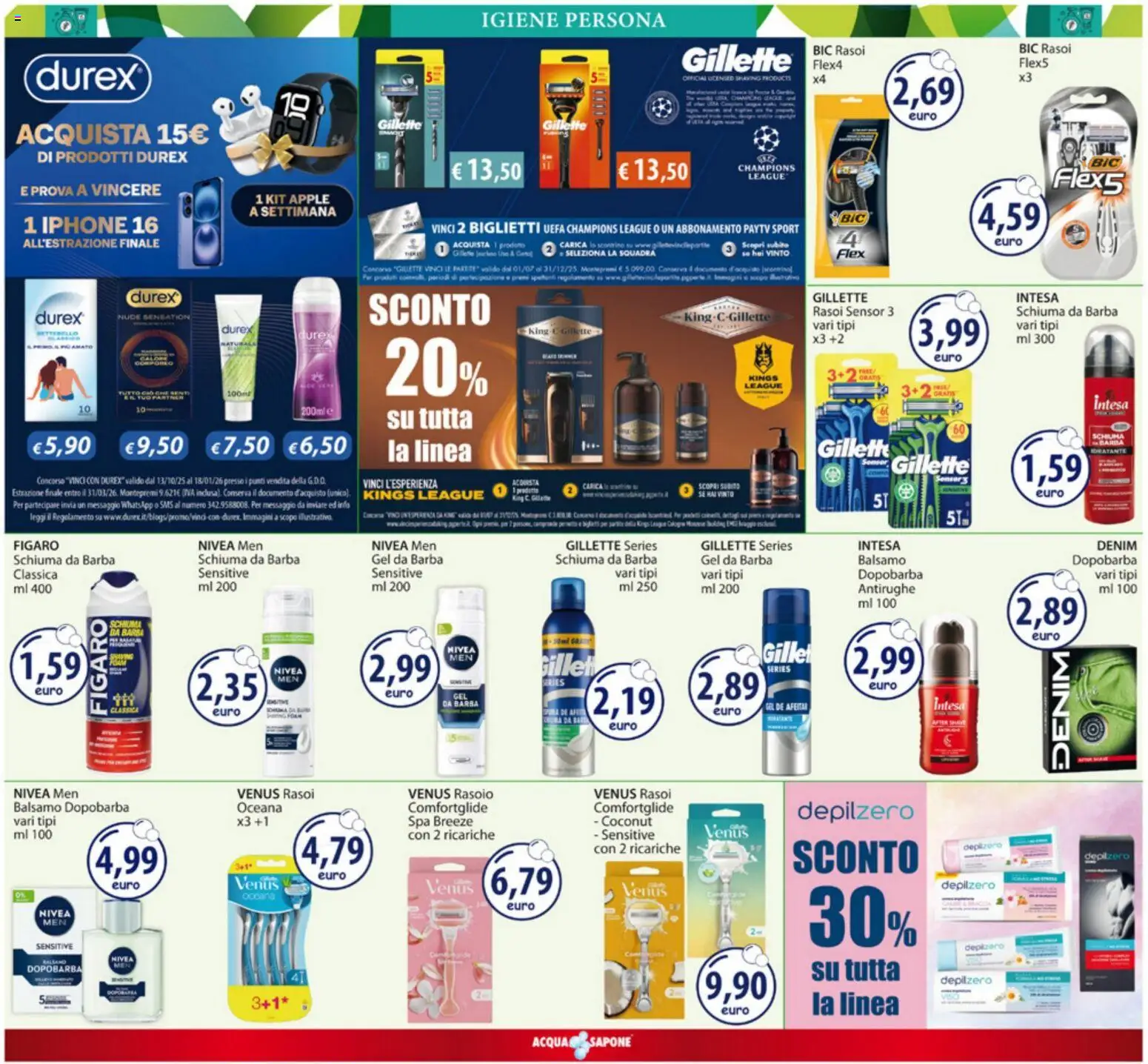 Volantino Acqua e Sapone del 15.12.2025 | Pagina: 11 | Prodotti: Balsamo, Dopobarba, Sapone, Iphone