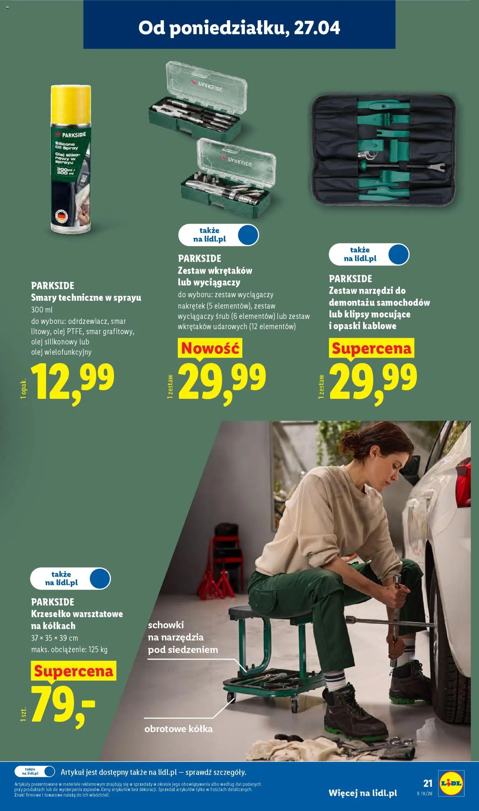 Lidl Katalog od 27.04.2026 | Strona: 23 | Produkty: Zestaw narzędzi, Olej