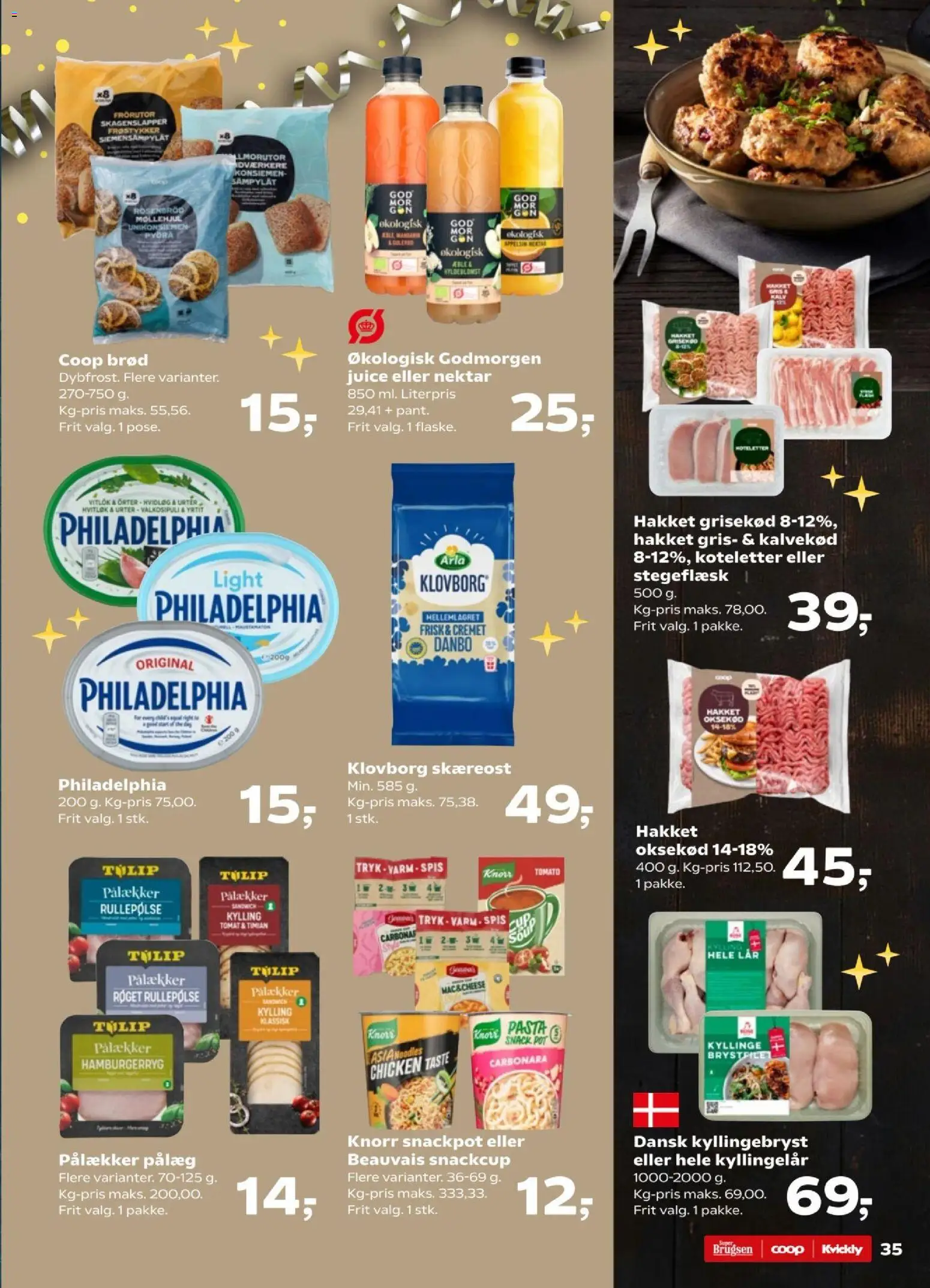 Super Brugsen tilbudsavis – gyldig fra 26.12.2025 | Side: 39 | Produkter: Juice, Hvidløg, Hamburgerryg, Timian