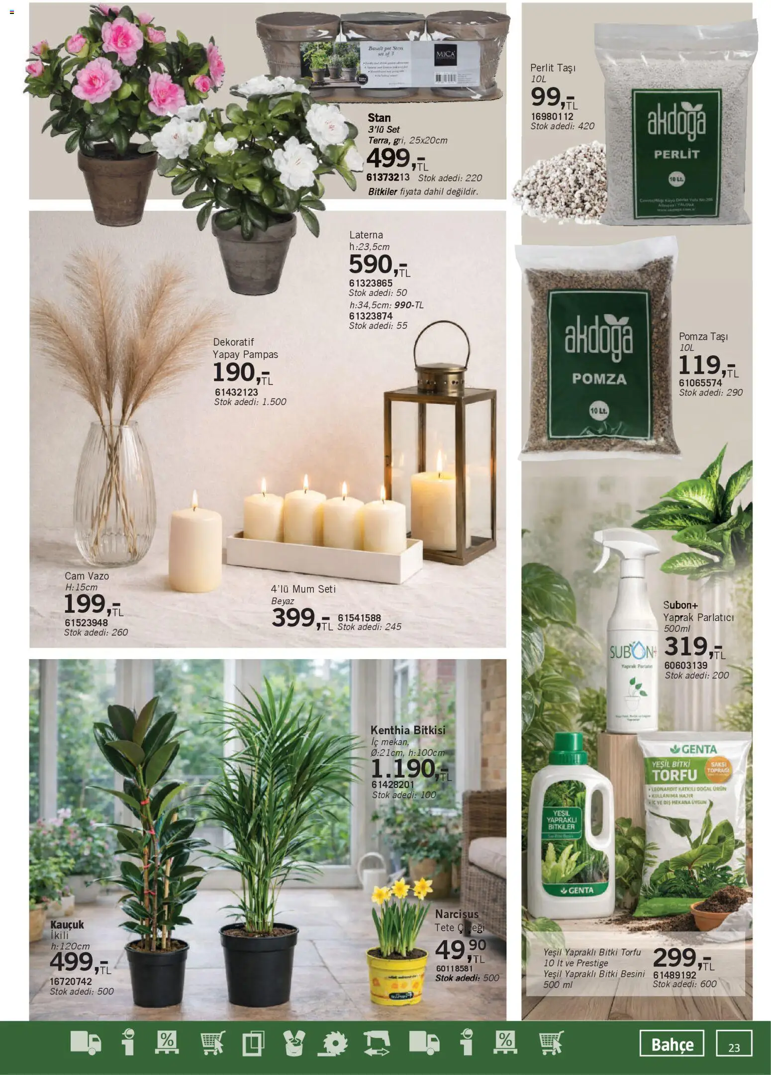 Bauhaus Katalog - 31.01.2026 tarihinden itibaren geçerlidir | Sayfa: 23 | Ürünler: Vazo, Parlatıcı