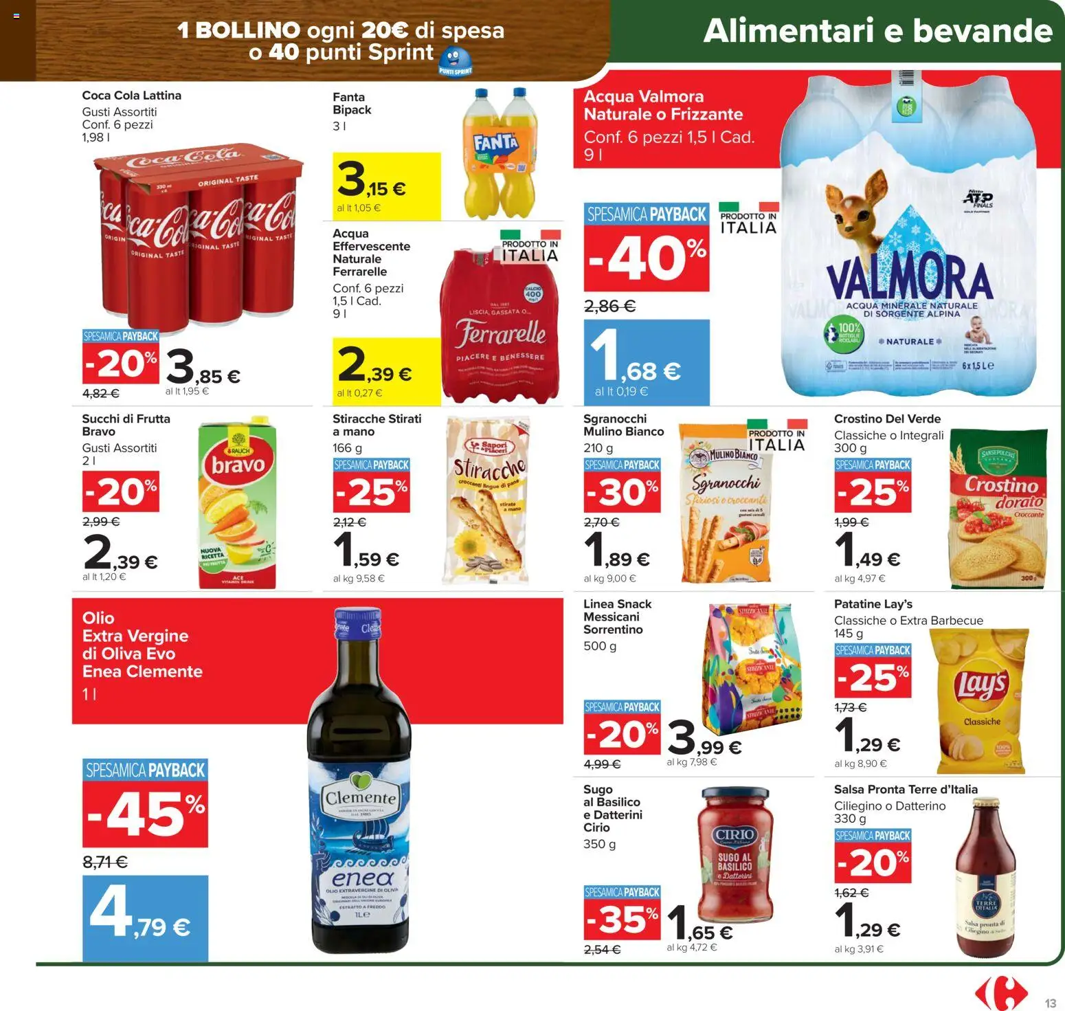 Volantino Carrefour del 15.01.2026 | Pagina: 13 | Prodotti: Acqua, Barbecue, Acqua minerale, Ferrarelle