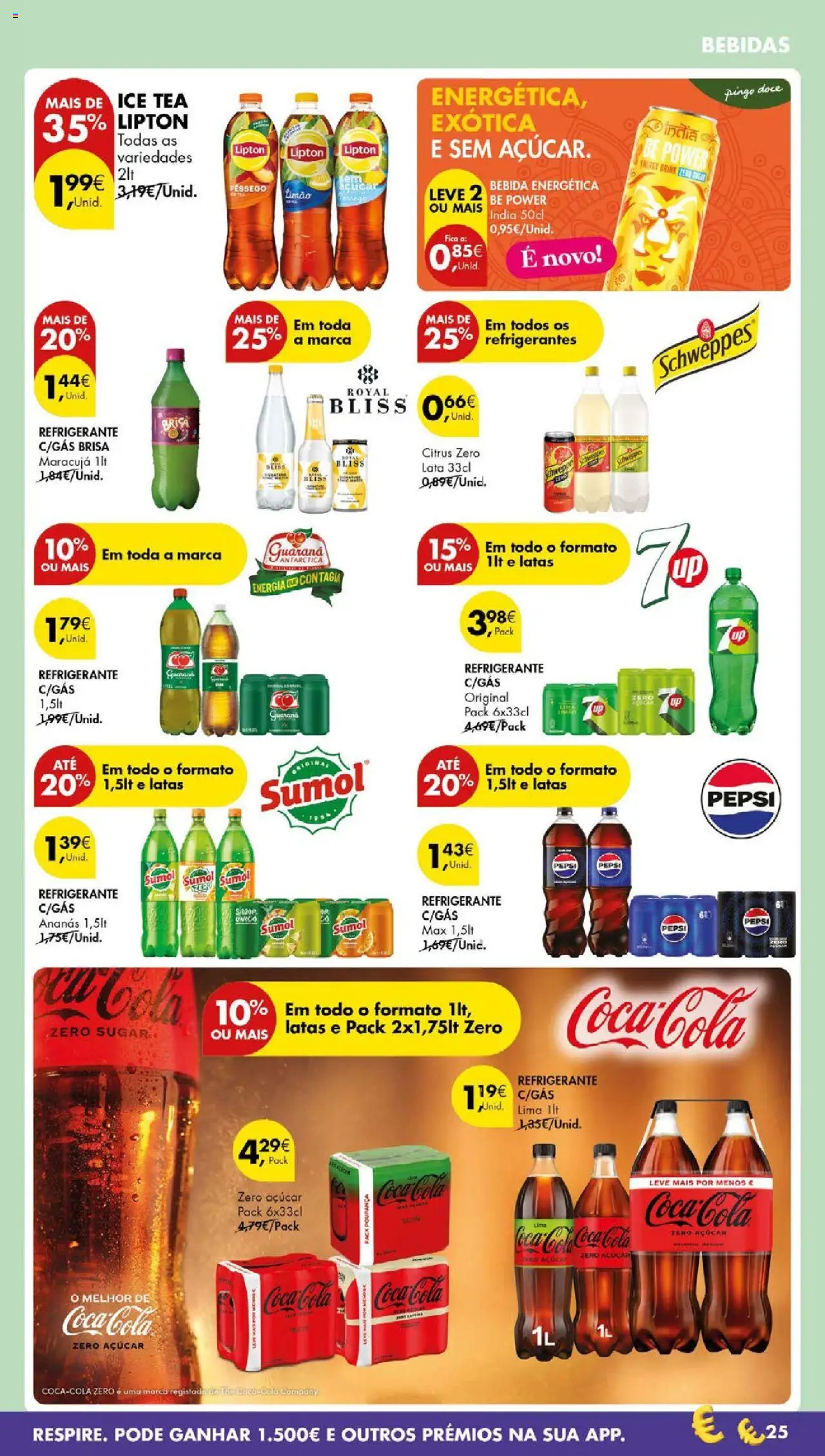 Pingo Doce folheto │ válido de 14.10.2025 | Página: 27 | Produtos: Refrigerante, Açúcar, Bebida, Soda