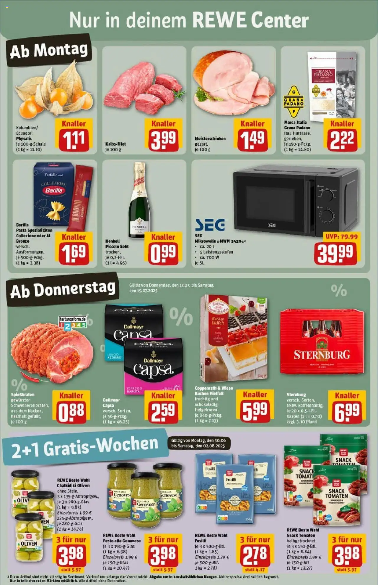 Rewe prospekt Weimar / Schöndorf	 - gültig ab dem 13.07.2025 | Seite: 3 | Produkte: Tomaten, Dallmayr, Kuchen, Dallmayr capsa