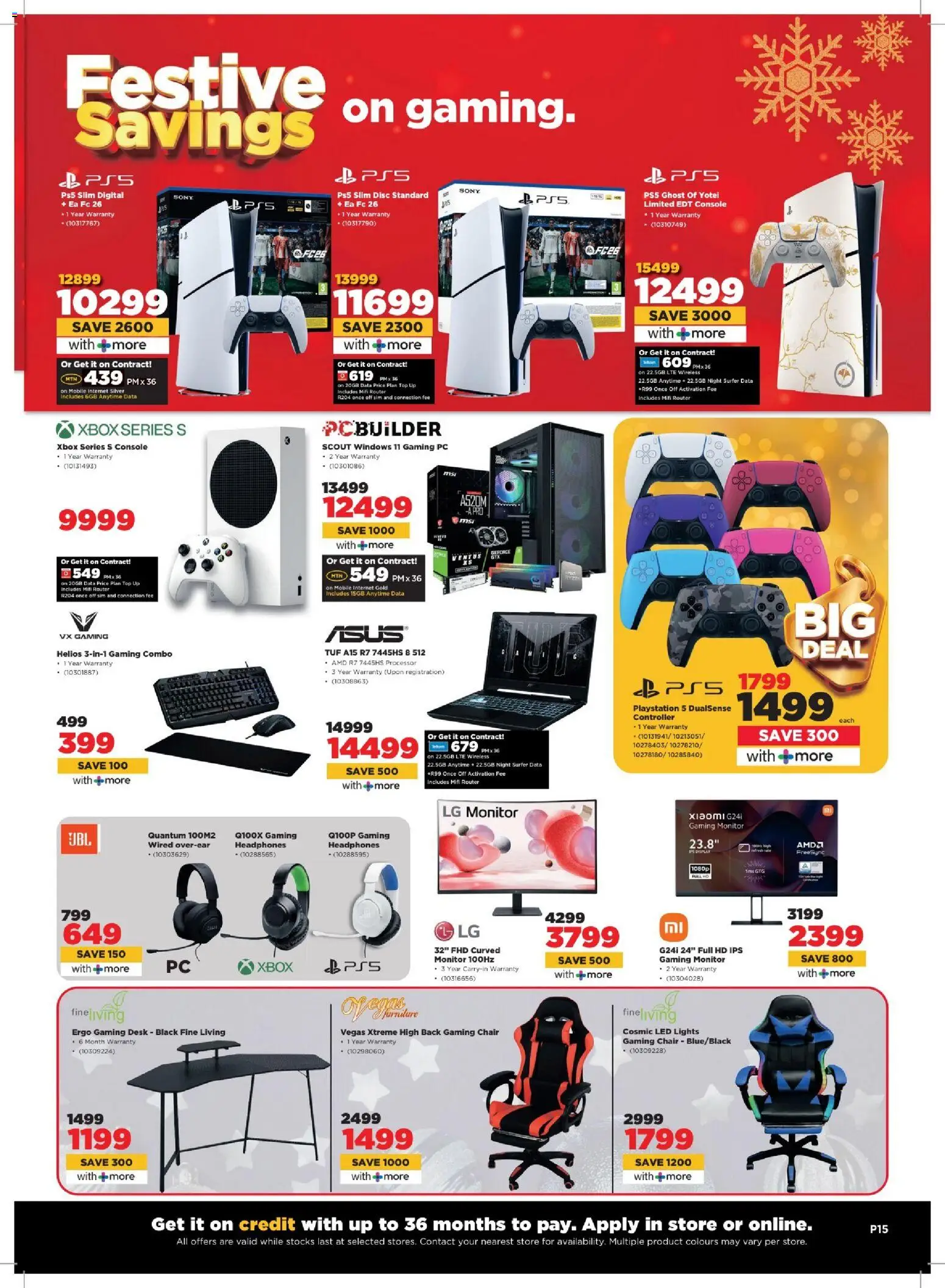 New HiFi Corp catalogue – valid from 02.12.2025 | Page: 15 | Products: Monitor, PC, Playstation, Xbox