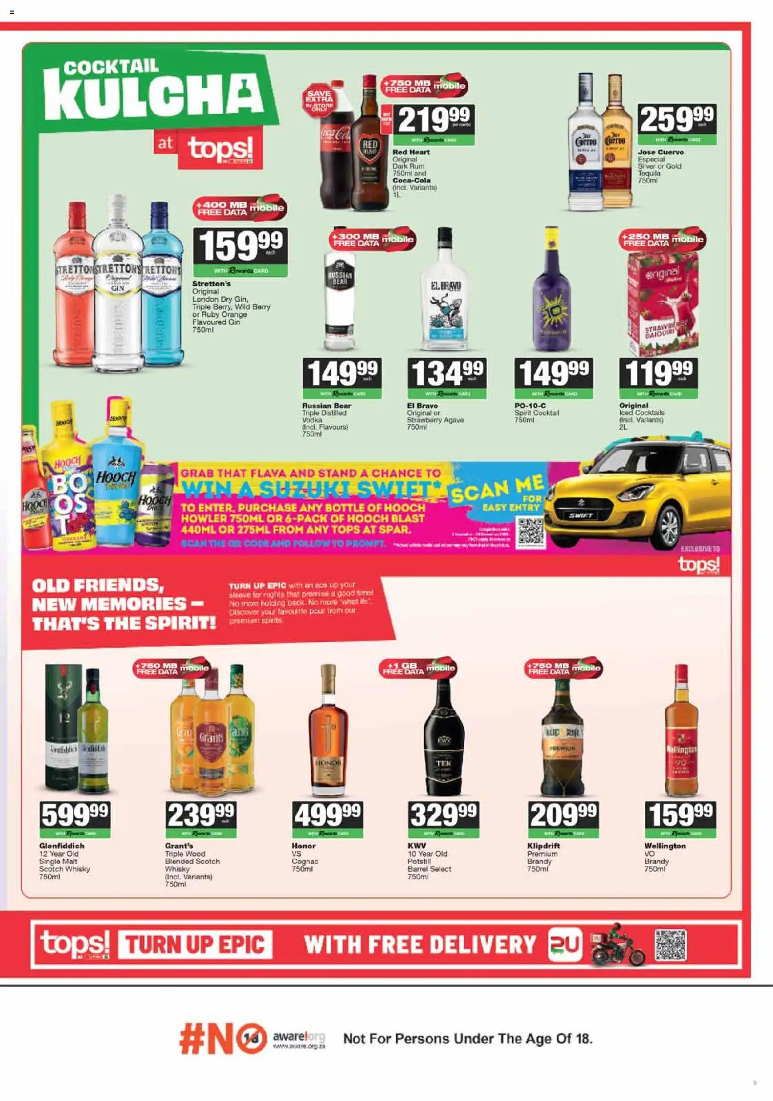 New Tops at Spar catalogue – valid from 24.11.2025 | Page: 5 | Products: Brandy, Rum, Gin, Ensalada de quino