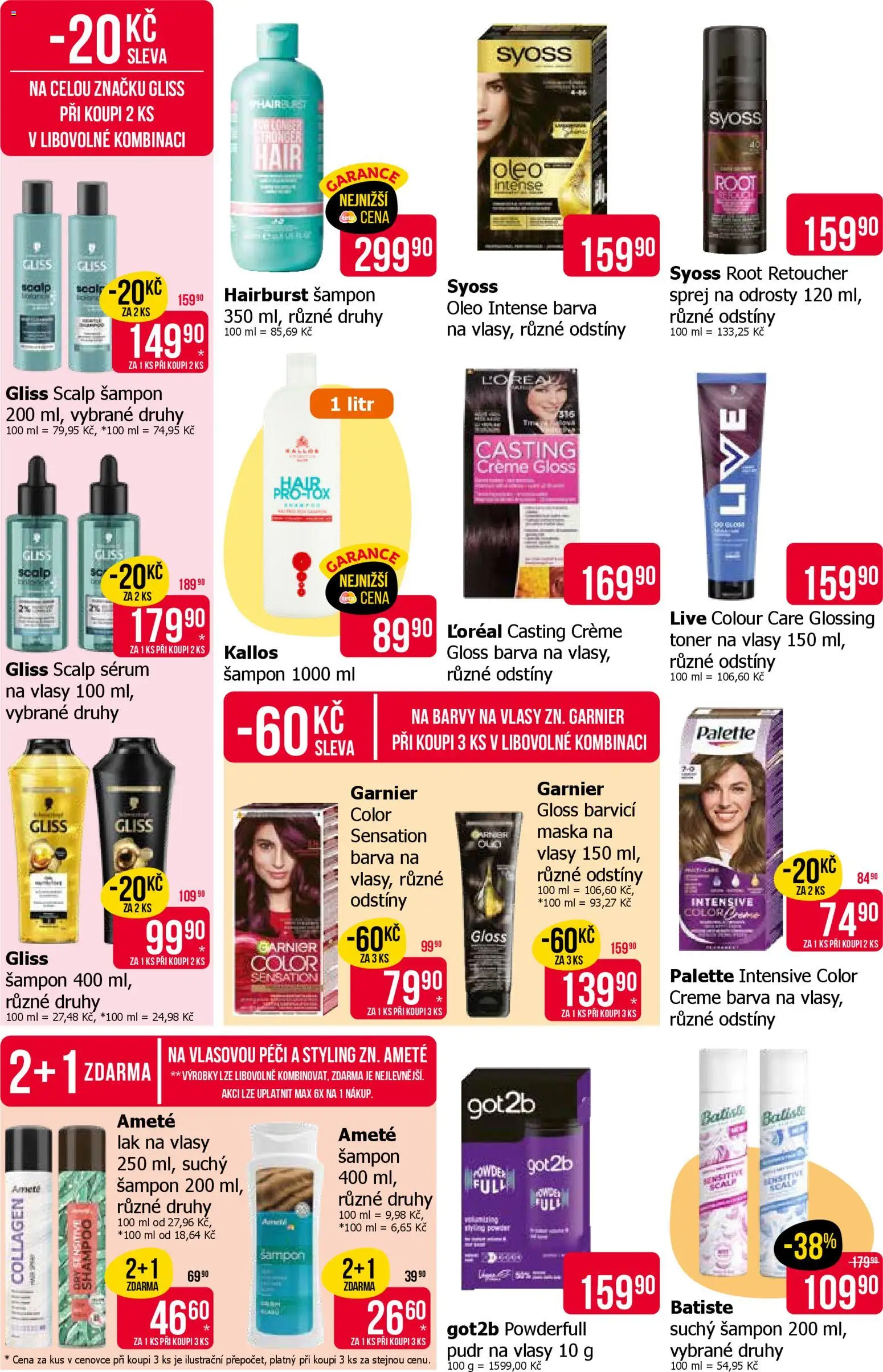 TETA Drogerie leták od 23.04.2026 | Strana: 7 | Produkty: Garnier Color Sensation, Šampon, Barva na vlasy, Maska