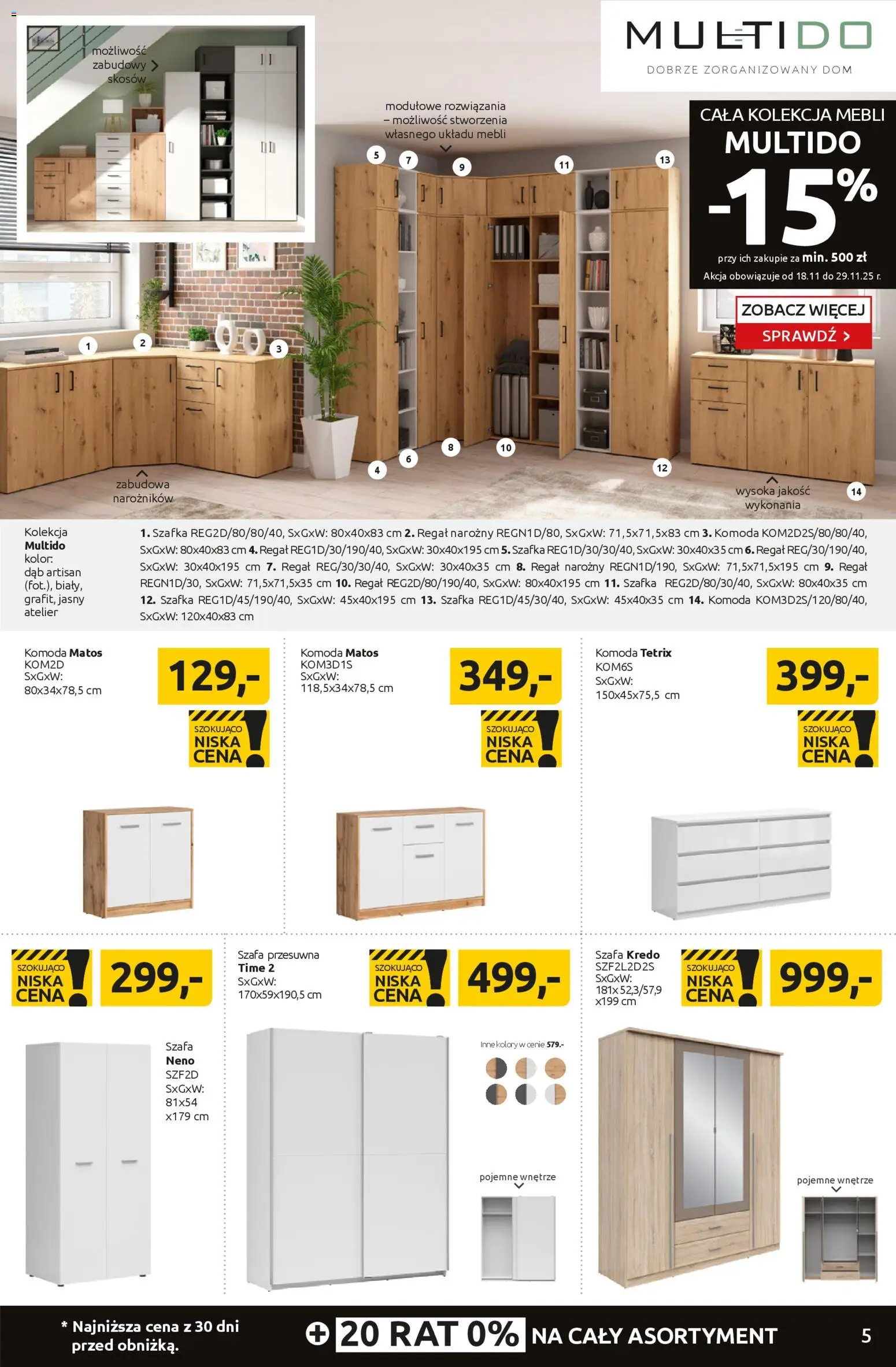 Black Red White Black Friday od 17.11.2025 | Strona: 5 | Produkty: Szafa, Komoda, Regał