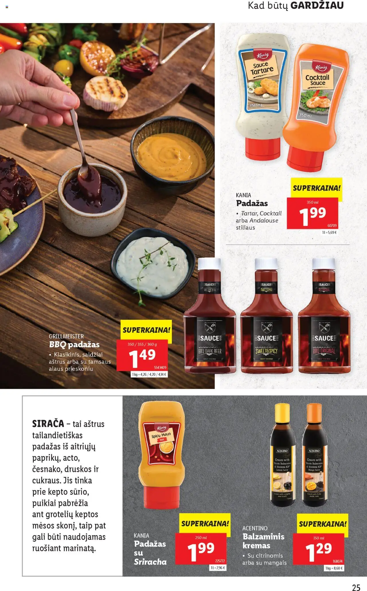 LIDL leidinys Grill & Fun│galioja nuo 21.04.2025 | Puslapis: 25 | Prekių: Kremas, Padažas