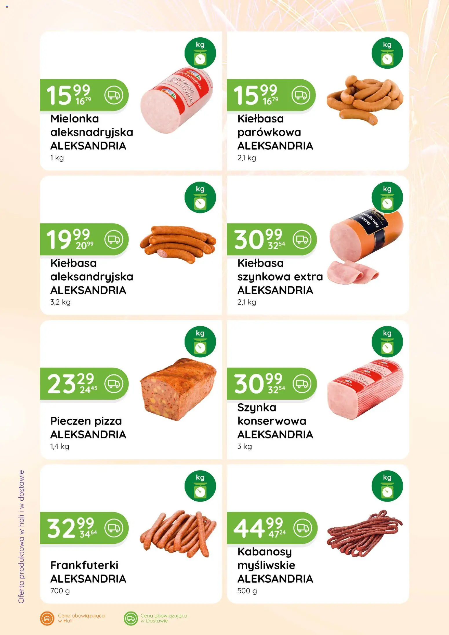 Eurocash Gazetka - Katalog Wędliny od 01.01.2026 | Strona: 4 | Produkty: Kiełbasa, Kabanosy, Szynka, Pizza