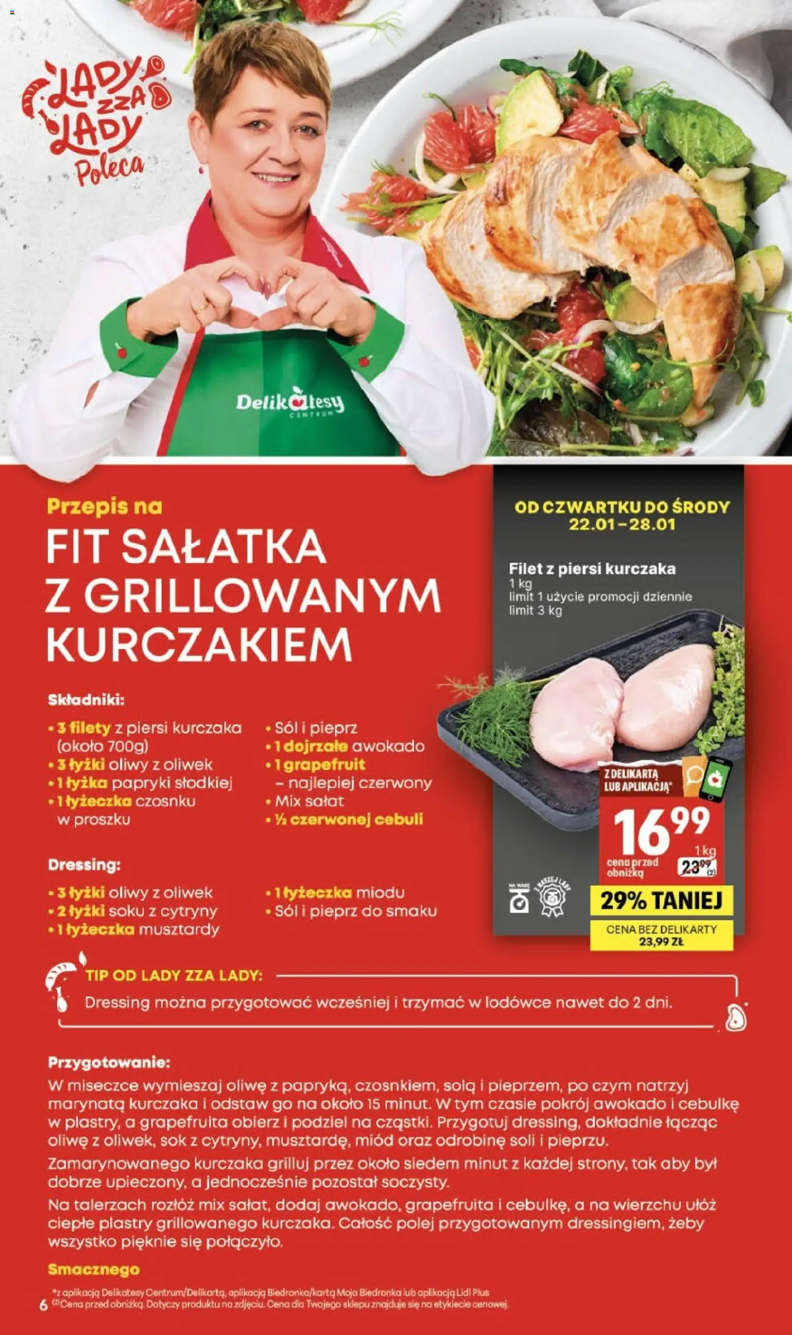 Delikatesy Centrum Gazetka - Sklepy Własne od 22.01.2026 | Strona: 6 | Produkty: Filet z piersi kurczaka, Awokado, Sól, Pieprz