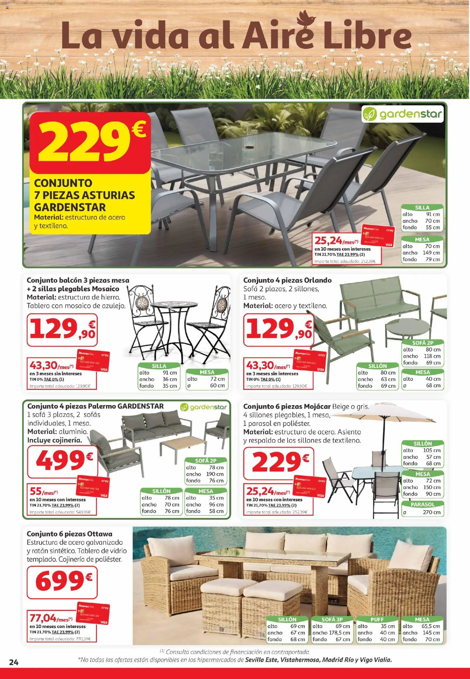 Alcampo  Canarias │ válido desde el 25.03.2026 | Página: 24 | Productos: Sofá, Sillón, Mesa, Silla