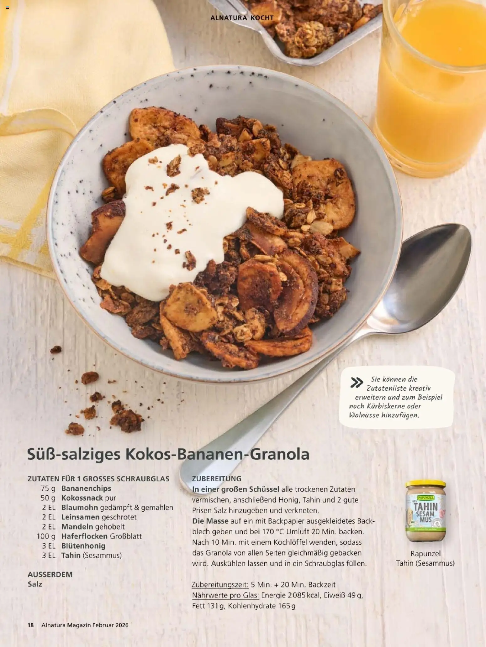 Alnatura Prospekt – gültig ab 01.02.2026 | Seite: 18 | Produkte: Walnüsse, Mandeln, Salz