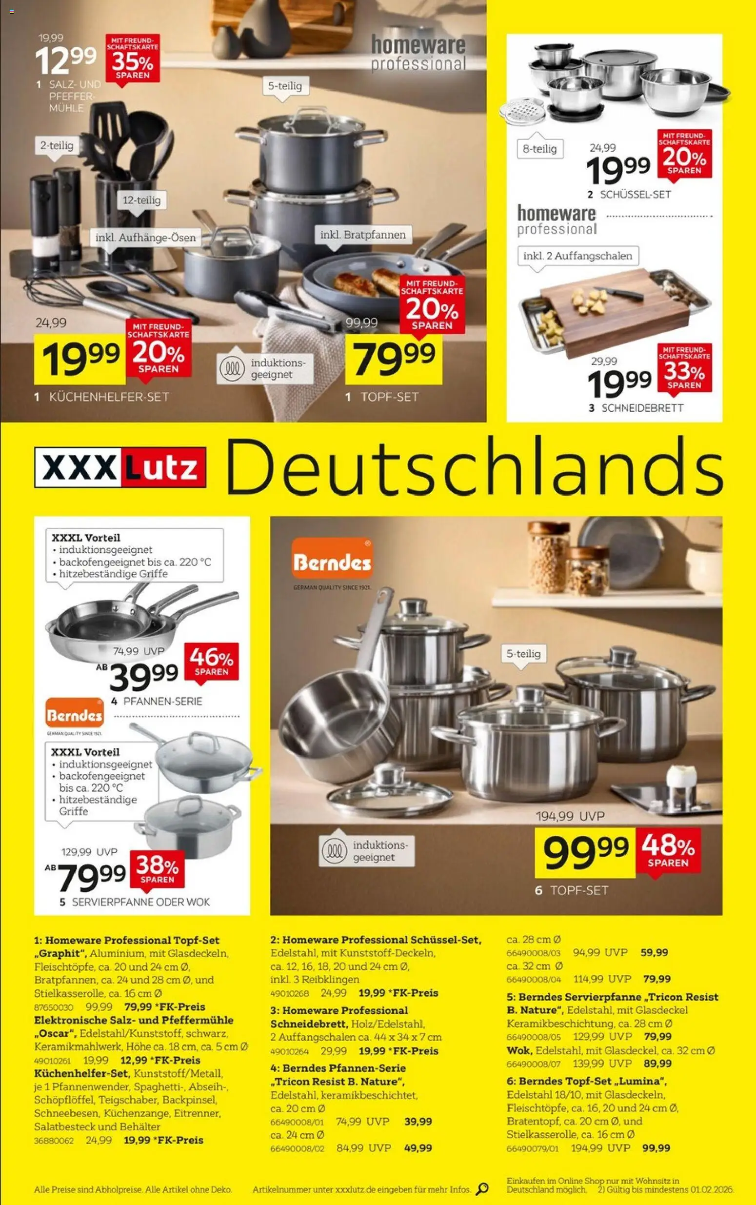 XXXL Lutz Deutschlands größter WSV – gültig ab 18.01.2026 | Seite: 8 | Produkte: Mühle, Salz, Pfeffer, Wok