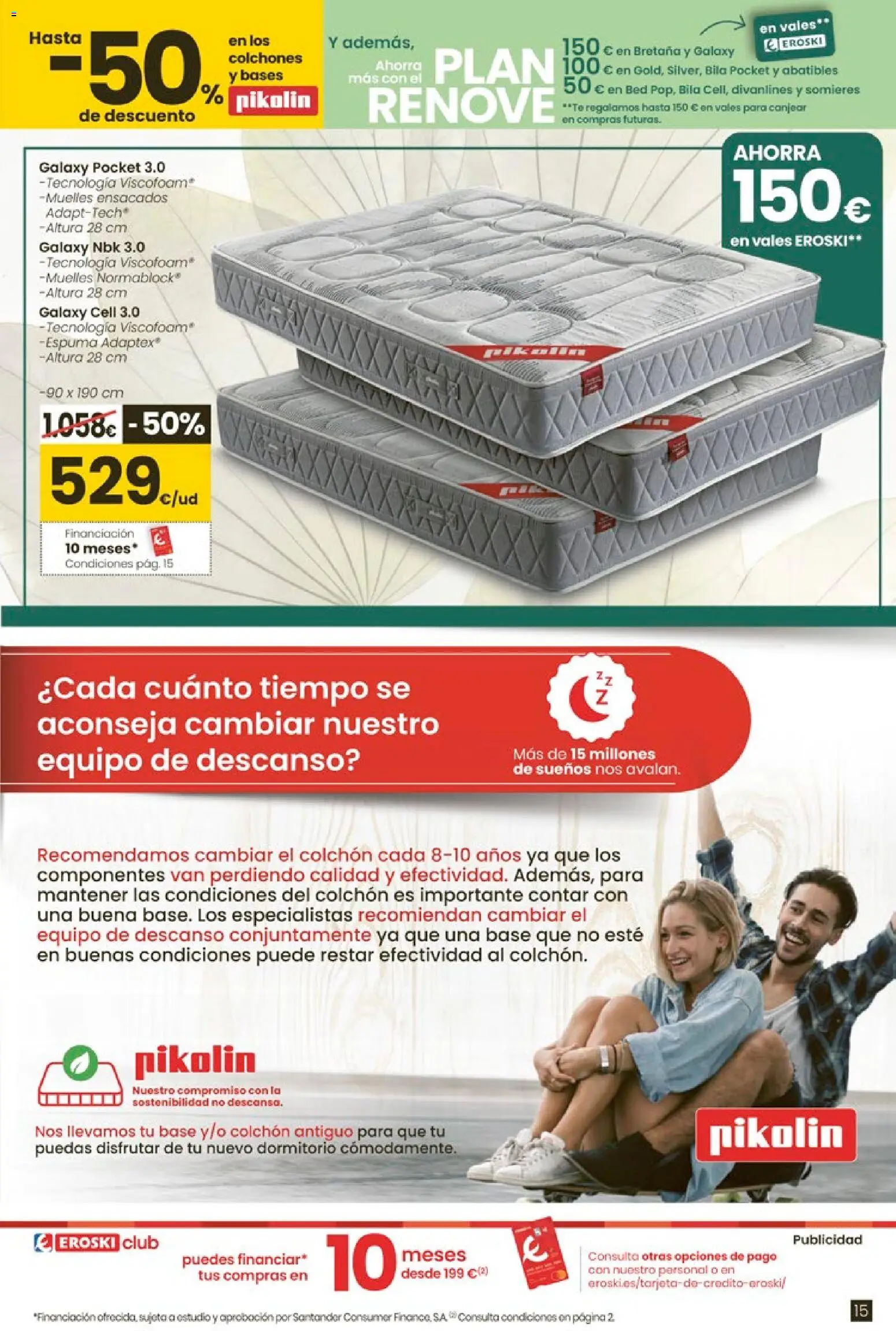 Eroski -  Qué agusto │ válido desde el 07.01.2026 | Página: 15 | Productos: Té, Colchon