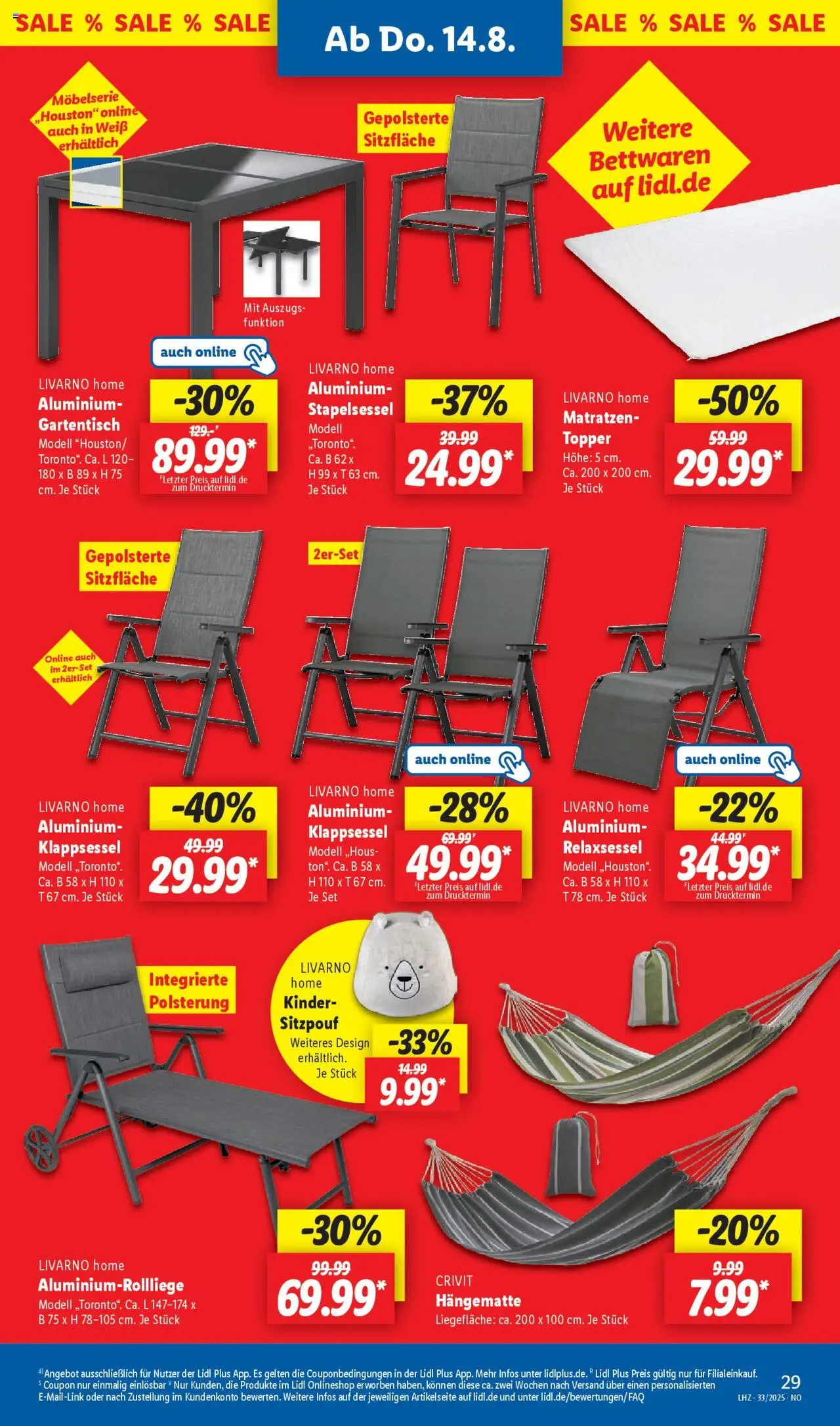 Lidl Prospekt Uelzen - gültig ab dem 11.08.2025 | Seite: 41 | Produkte: Relaxsessel, Topper