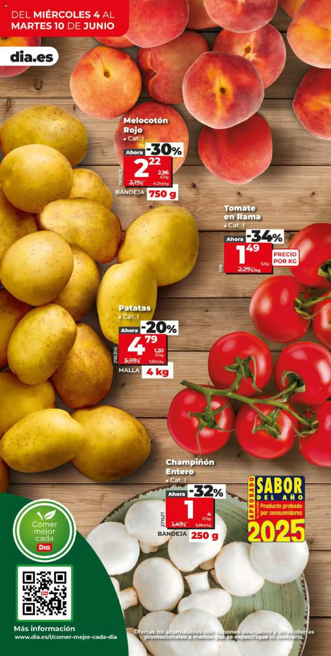 Dia - folleto Market │ válido desde el 04.06.2025 | Página: 4 | Productos: Melocotón rojo, Bandeja