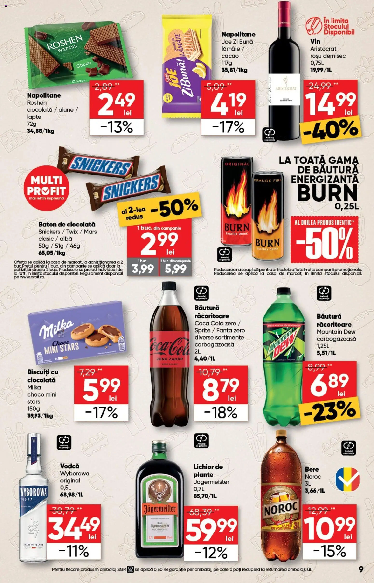 Noul catalog Profi – valabil de la 21.01.2026 | Pagină: 9 | Produse: Lichior, Cremă, Ciocolată, Cacao