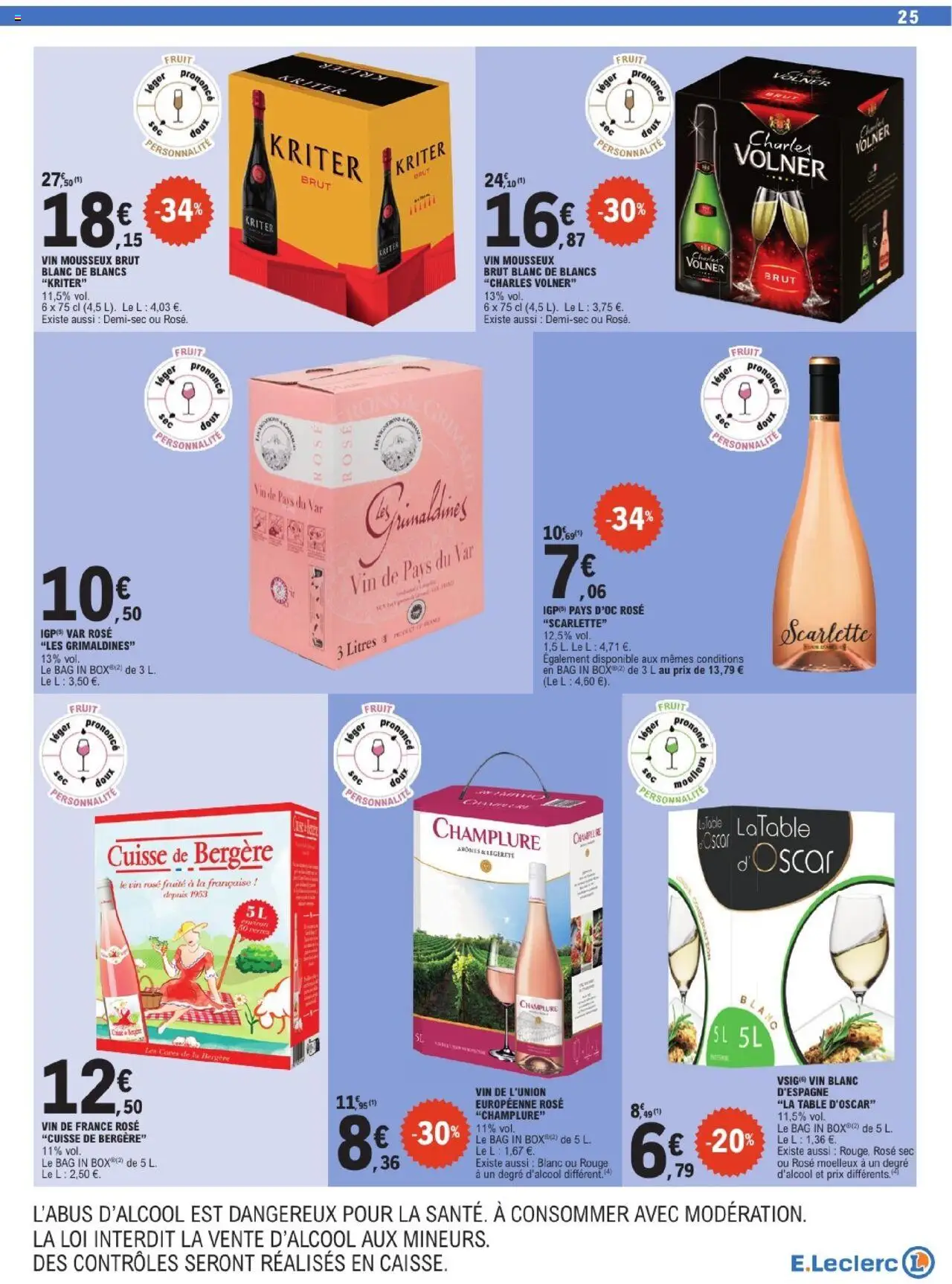  | Page: 25 | Produits: Vin mousseux, Mousseux, Table, Volner vin mousseux brut