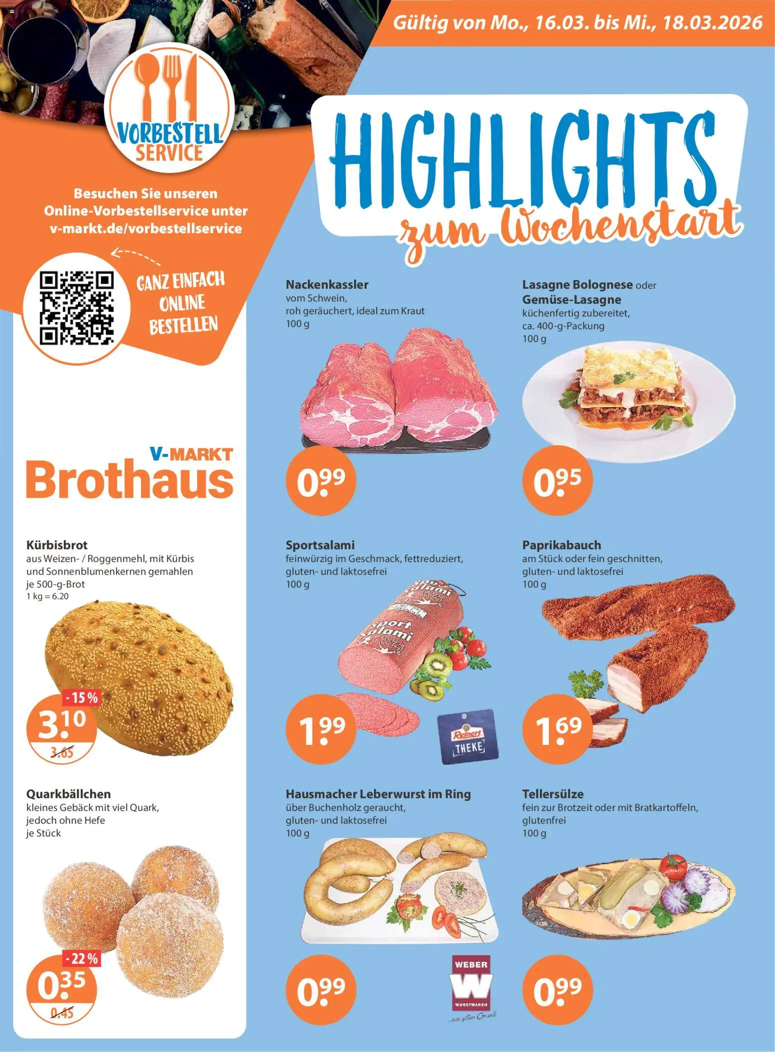 V-Markt - Schwaben/Oberbayern – gültig ab 12.03.2026 | Seite: 22 | Produkte: Theke, Kraut, Kürbis