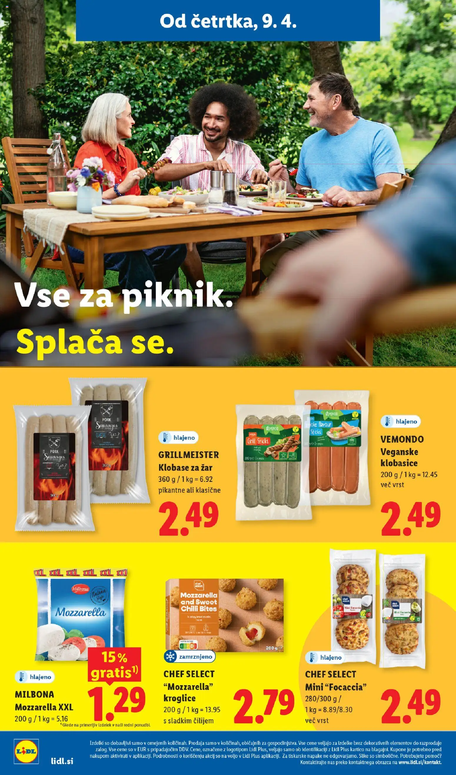 Novi Lidl katalog ponudbe – veljaven od 09.04.2026 | Stran: 22 | Izdelki: Zar, Klobasice, Grill, Klobase