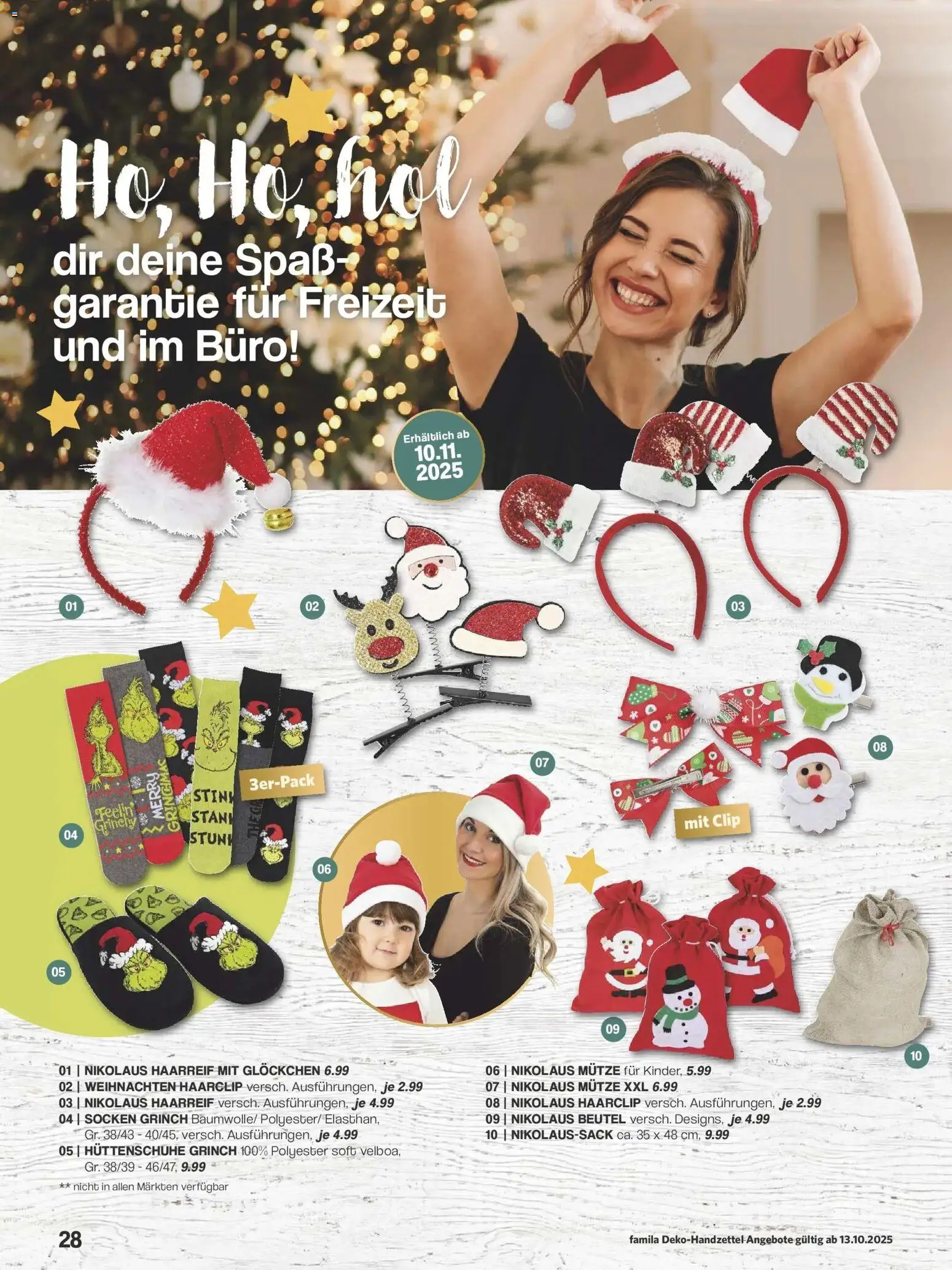 Famila Nordwest - Famila: Weihnachtsdeko – gültig ab 12.10.2025 | Seite: 28 | Produkte: Socken