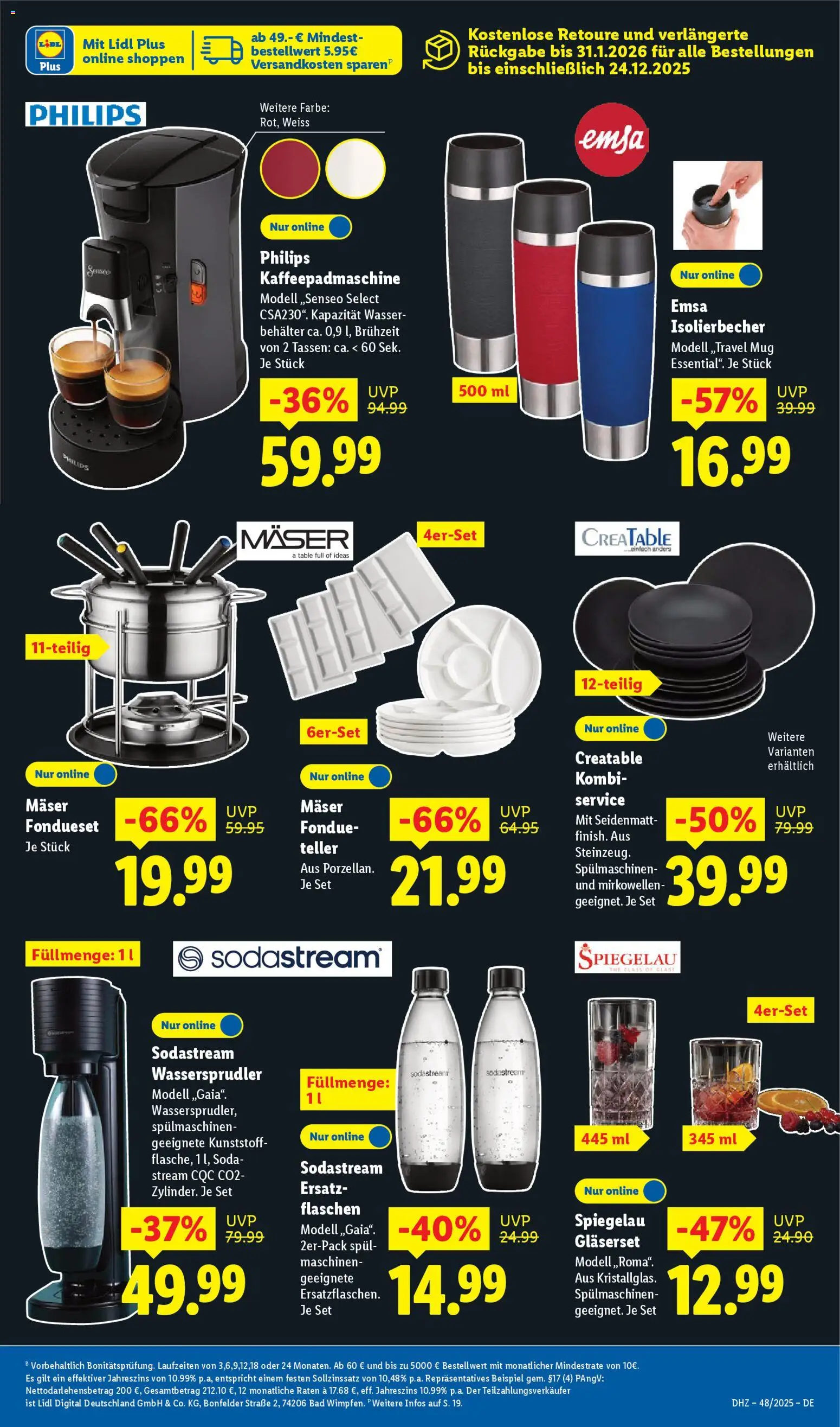 Lidl Prospekt Holzminden – gültig ab 24.11.2025 | Seite: 31 | Produkte: Philips, Bad, Fondue, Sodastream