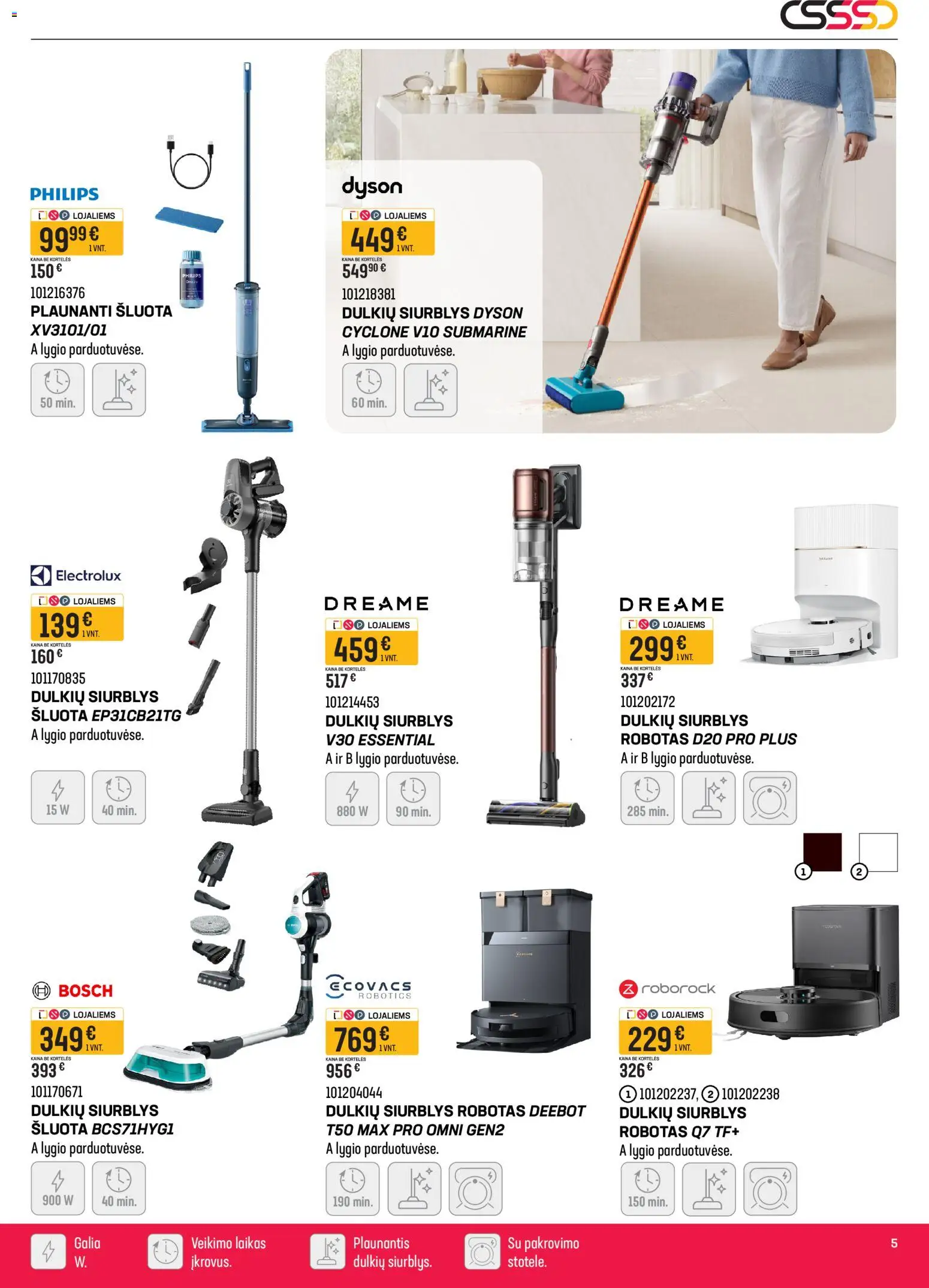 Senukai akcijos nuo 08.04.2026 | Puslapis: 5 | Prekių: Robotas, Dulkių siurblys