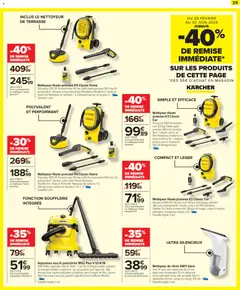 Carrefour - Prévisualisation de Carrefour Jardin valide à partir de 20.02.2026 | Page: 31 | Produits: Filtre, Nettoyeur haute pression, Mousse, Détergent