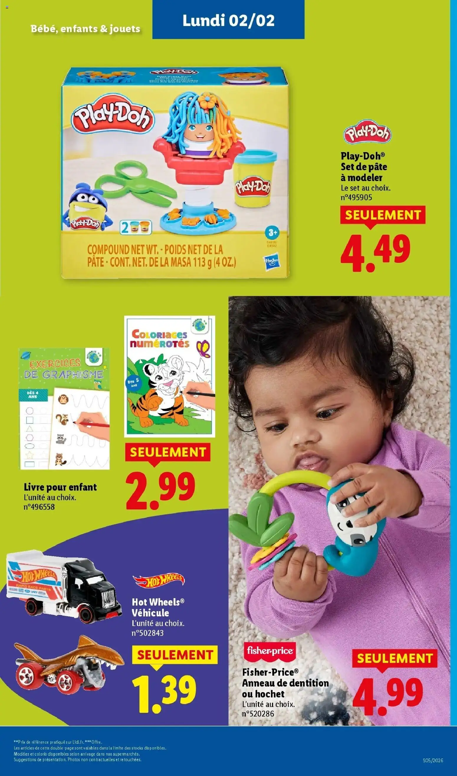 Catalogue LIDL du 28/01/2026 | Promo prospectus en ligne | Page: 55 | Produits: Poids, Jouets, Pâte à modeler, Livre