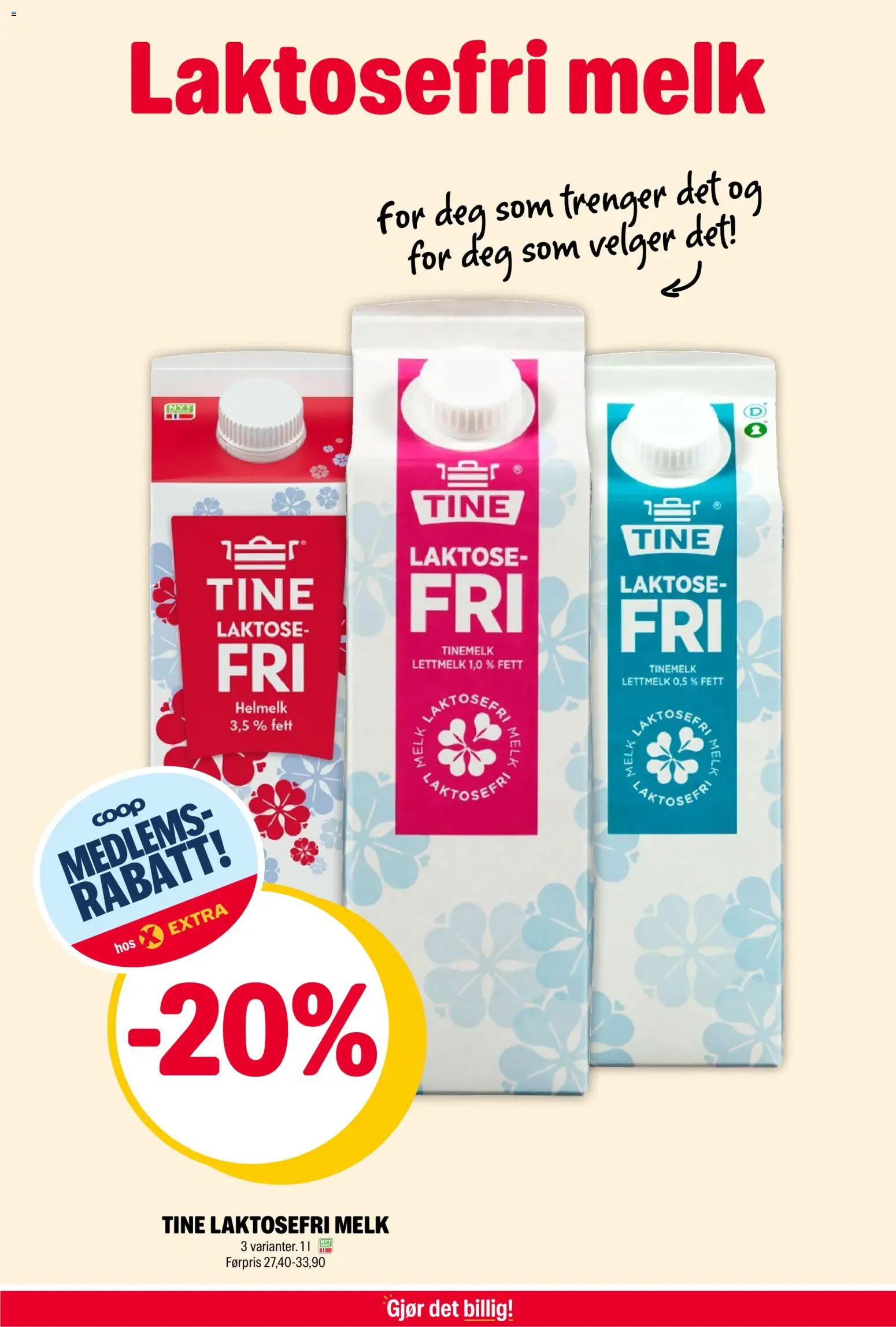 {H1} | Side: 5 | Produkter: Melk, Lettmelk, Helmelk, Chiuvetă