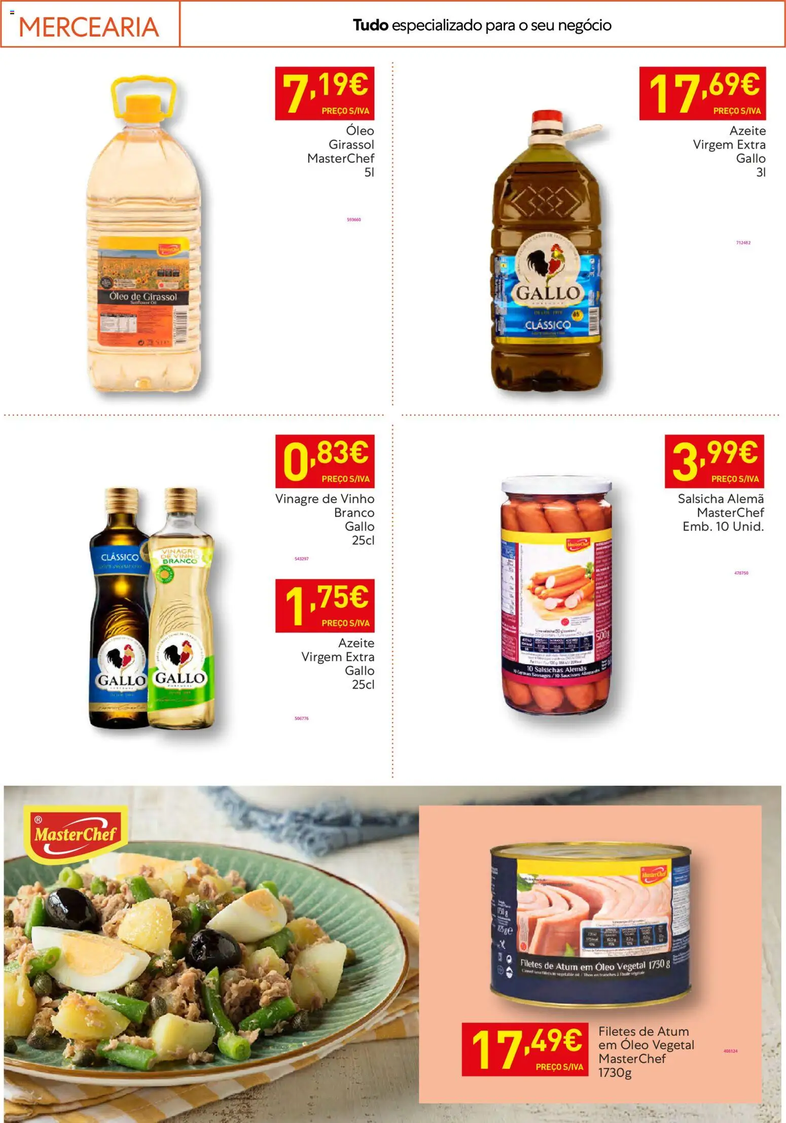 Recheio Horeca │ válido de 17.02.2026 | Página: 11 | Produtos: Azeite, Salsicha, Óleo, Vinho