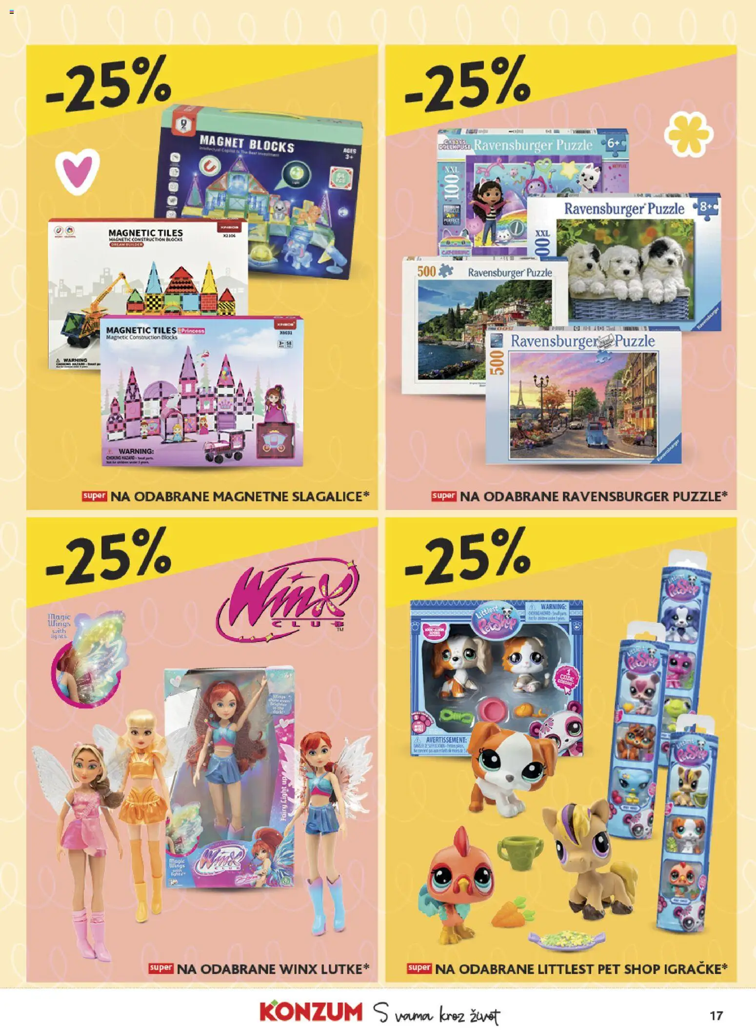 Konzum HR akciós ujság - amely érvényes a következő dátumtól: 09.03.2026 | Oldal: 17 | Termékek: Puzzle