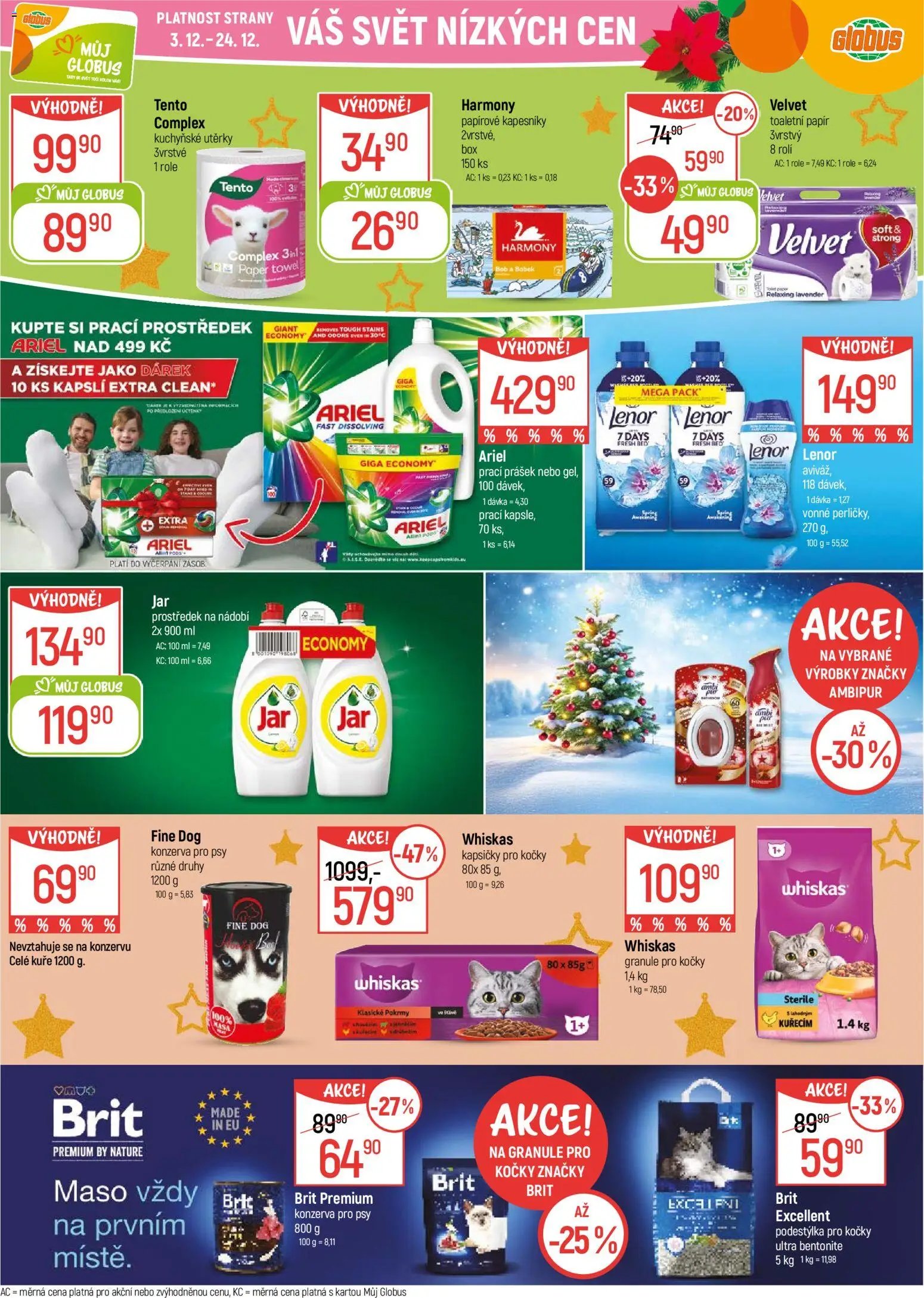 Globus leták - Opava od 03.12.2025 | Strana: 42 | Produkty: Prací prostředek, Nádobí, Utěrky, Granule pro kočky