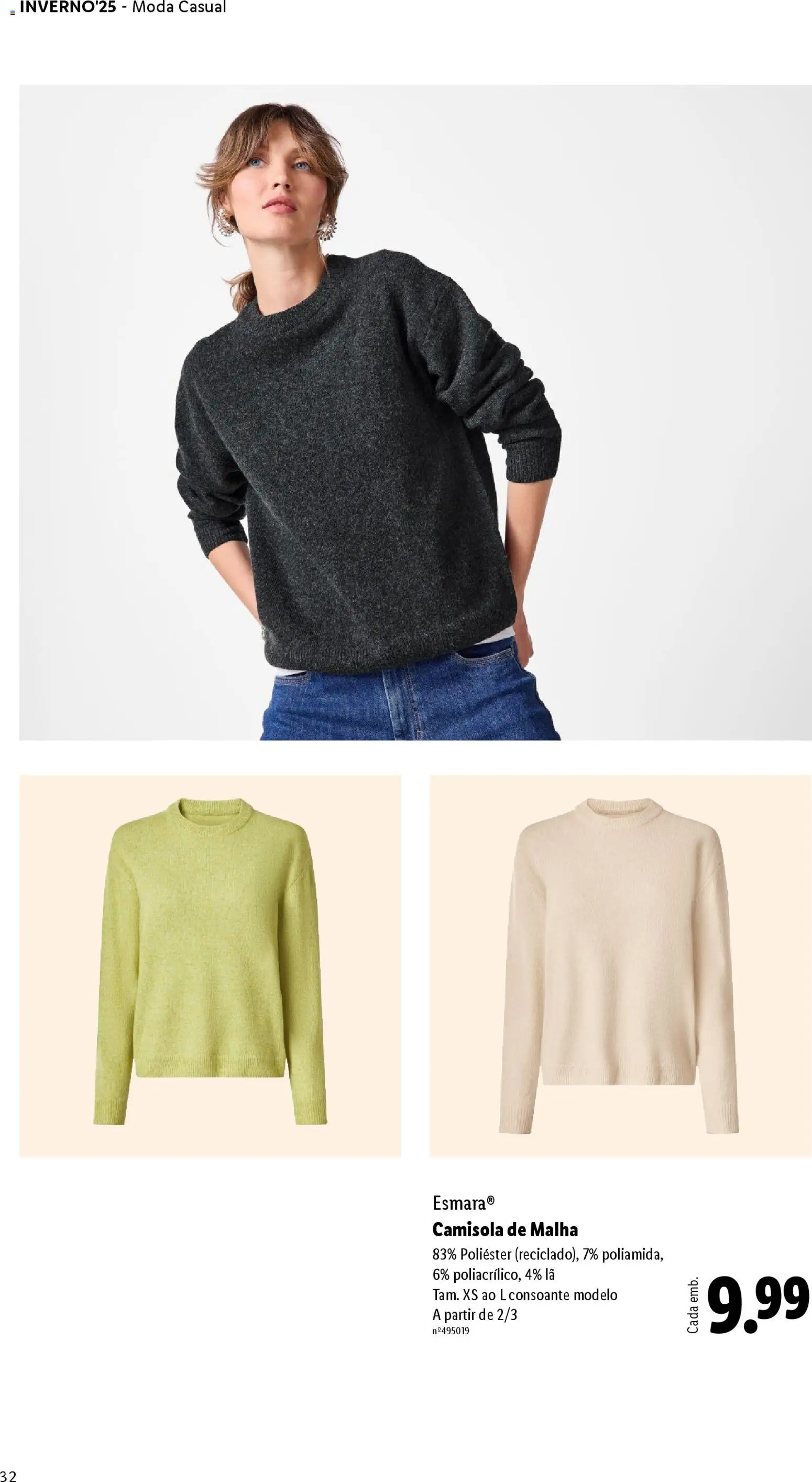 Lidl folheto │ válido de 01.12.2025 | Página: 32 | Produtos: Camisola
