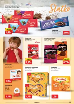 Katalog NTL - Pregled kataloga iz trgovine NTL, vrijedi od 25.02.2026 | Stranica: 15 | Proizvodi: Flips, Čokolada, Badem, Karamela