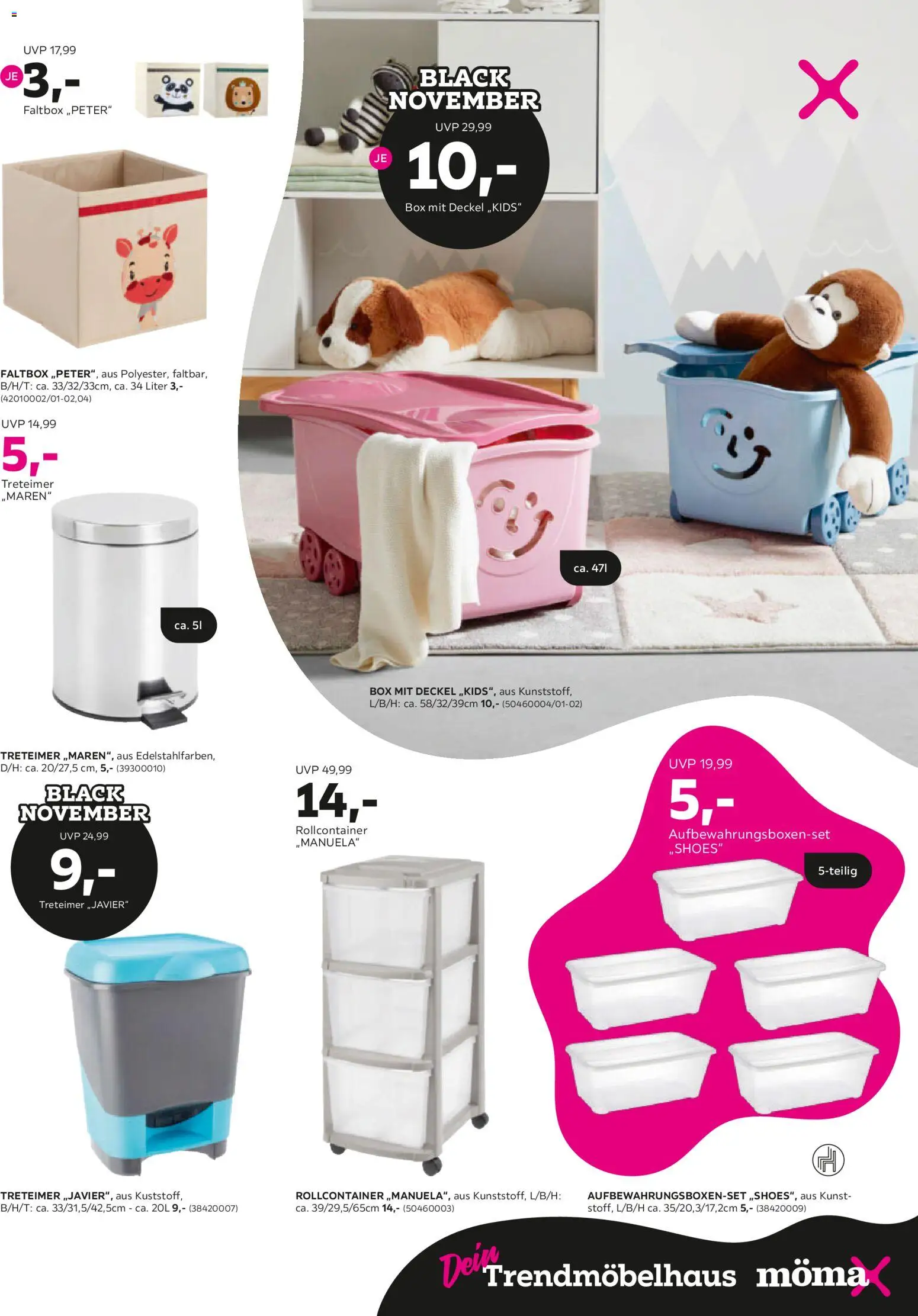 Mömax Black Friday – gültig ab 20.10.2025 | Seite: 5 | Produkte: Box, Rollcontainer