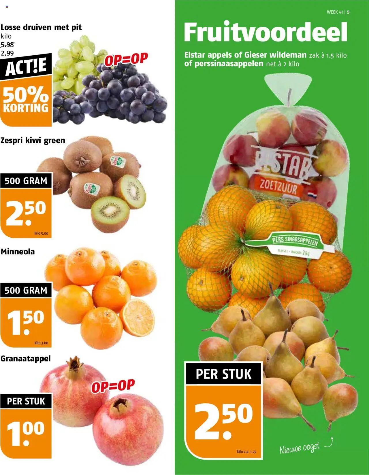{H1} | Pagina: 5 | Producten: Appels, Zak, Granaatappel, Druiven