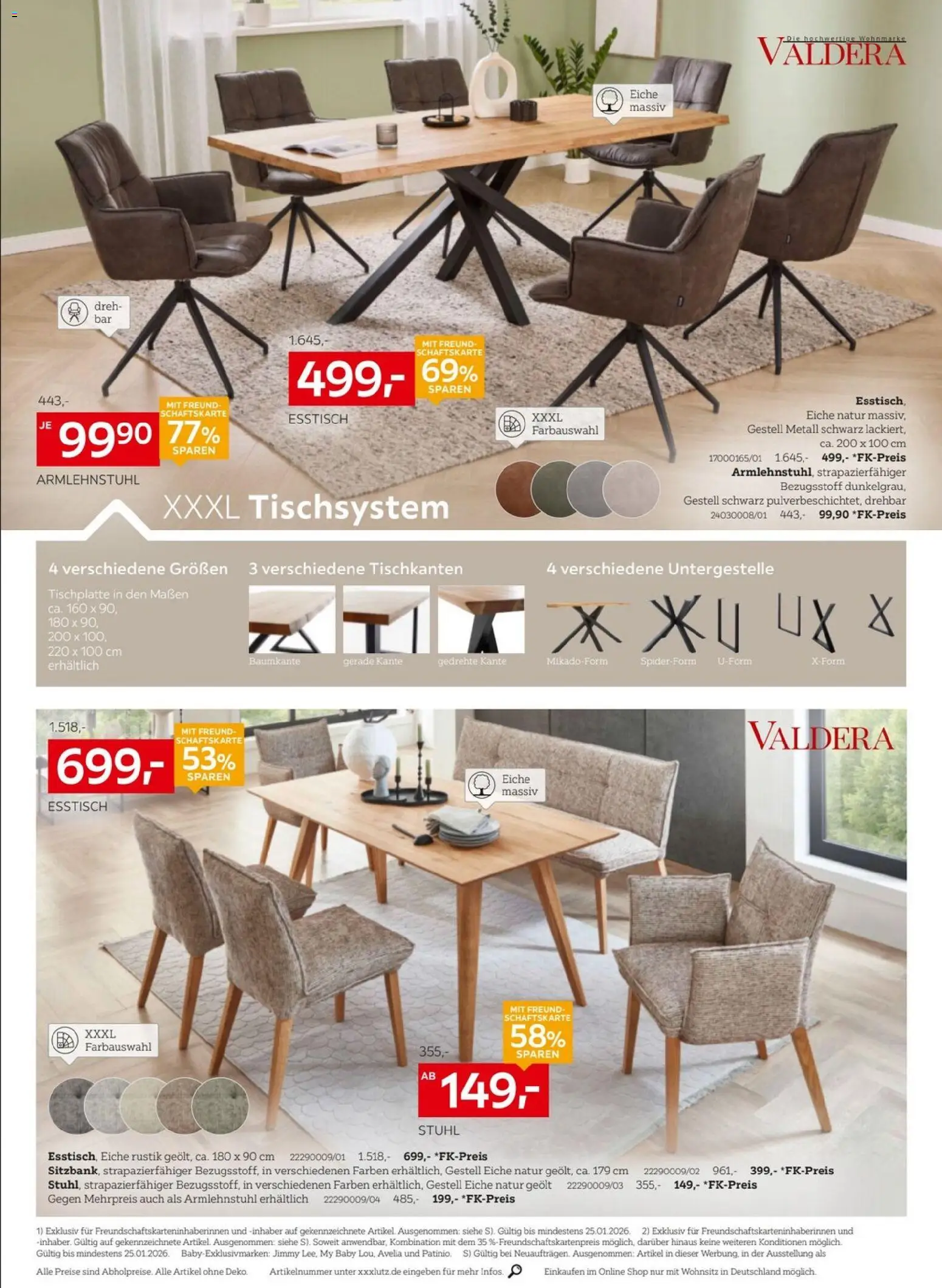 XXXL Lutz - Jubiläum – gültig ab 04.01.2026 | Seite: 12 | Produkte: Esstisch, Stuhl