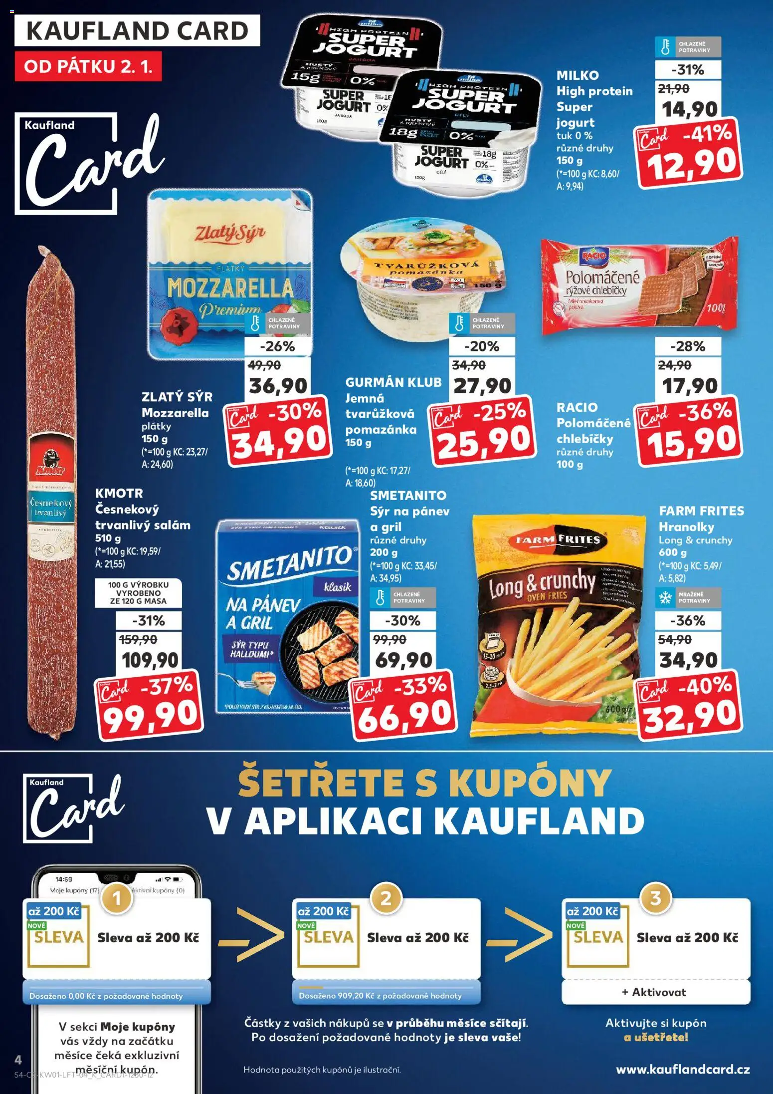 Kaufland leták - Plzeň Bory od 02.01.2026 | Strana: 4 | Produkty: Salám, Gril, Potraviny, Halloumi
