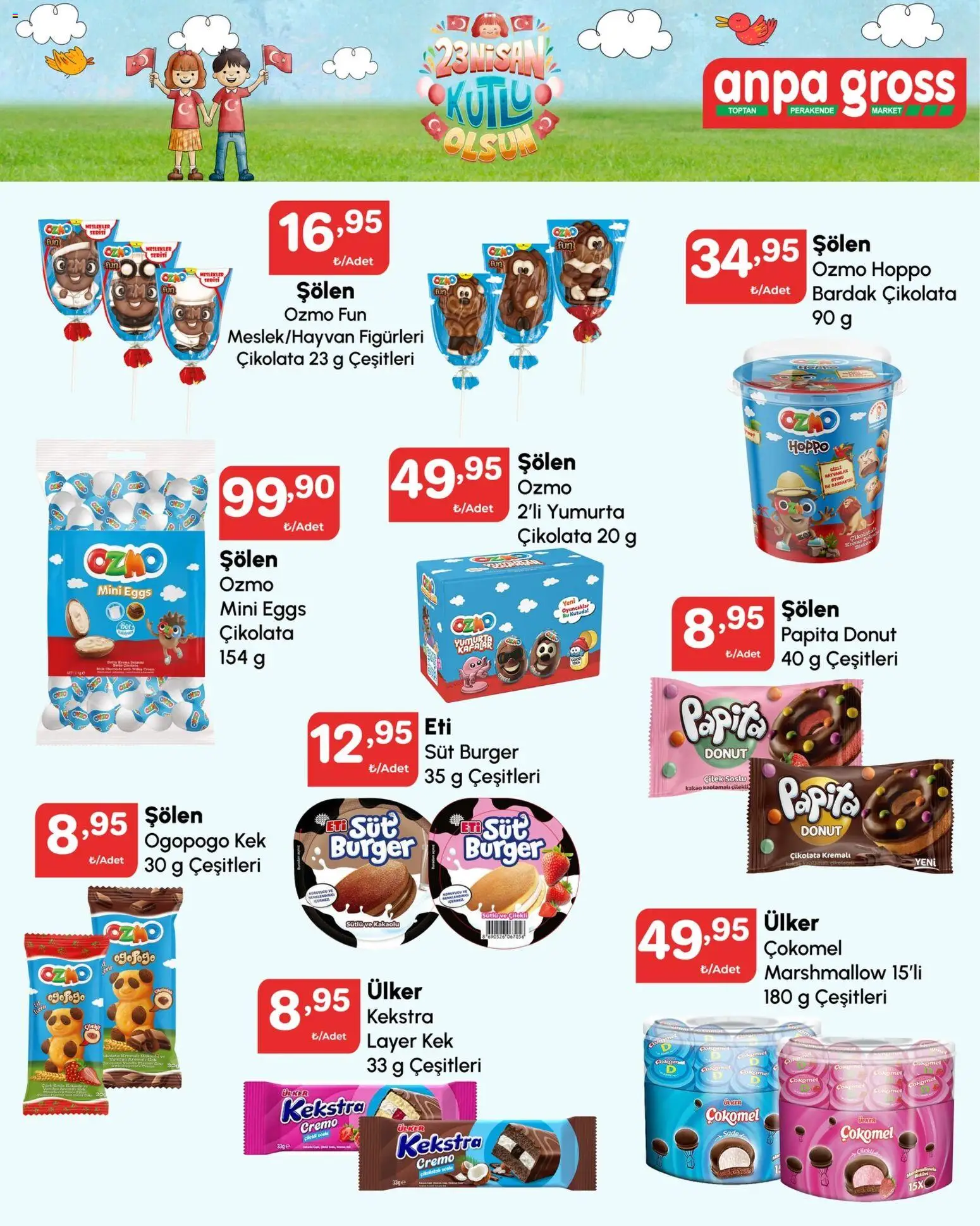 Anpa Gross Katalog - 22.04.2026 tarihinden itibaren geçerlidir | Sayfa: 3 | Ürünler: Süt, Yumurta, Çikolata, Zselatin