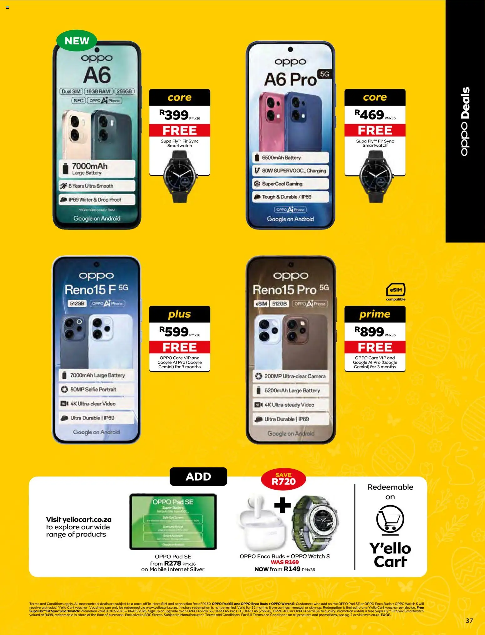 New MTN catalogue – valid from 07.04.2026 | Page: 37 | Products: Sim, Camera, Smartwatch, Water