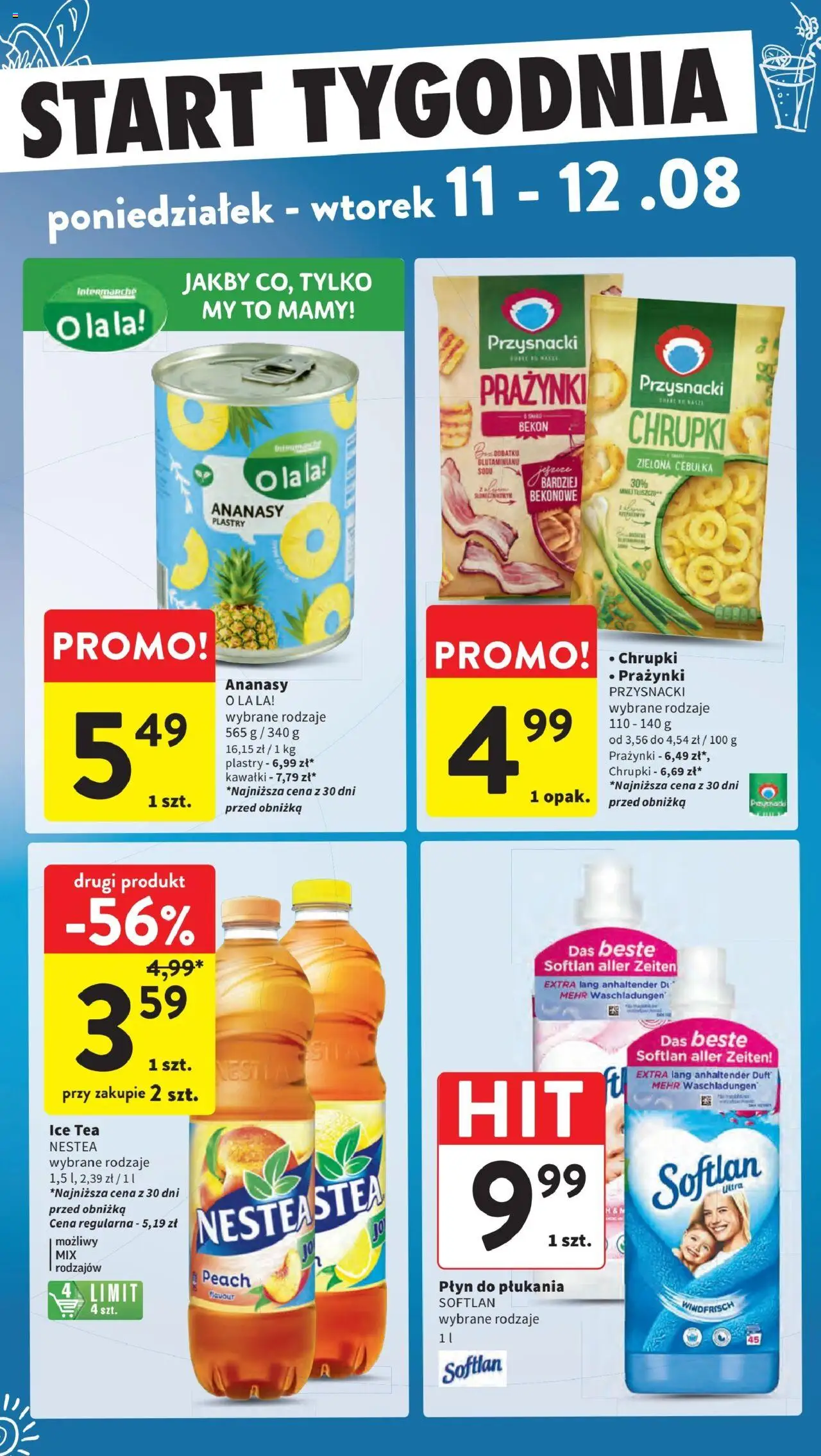 Intermarche Gazetka od 07.08.2025 | Strona: 43 | Produkty: Ice Tea, Chrupki, Bekon