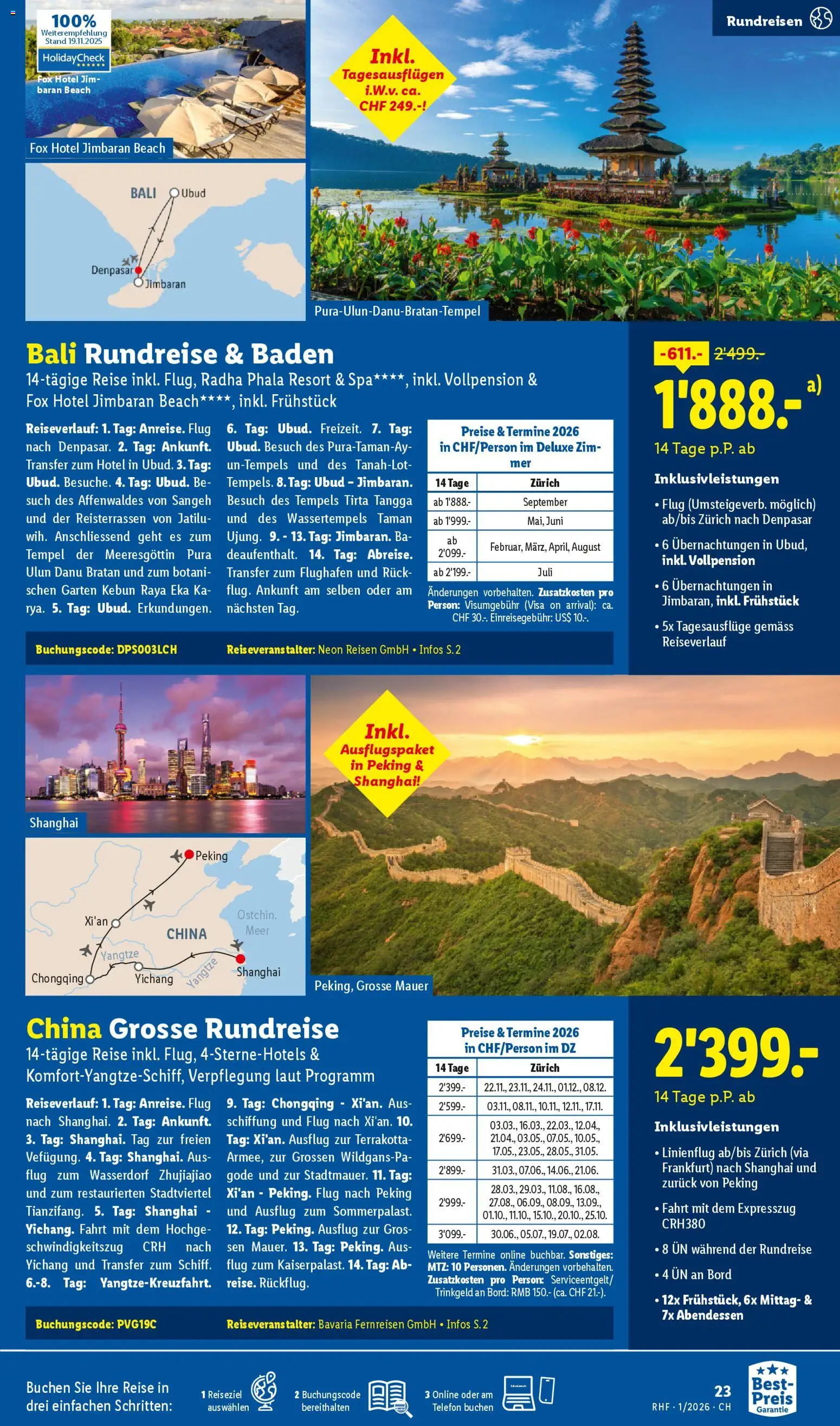 Lidl Aktionen Reisen Januar – gültig ab 29.12.2025 | Seite: 23 | Produkte: Telefon