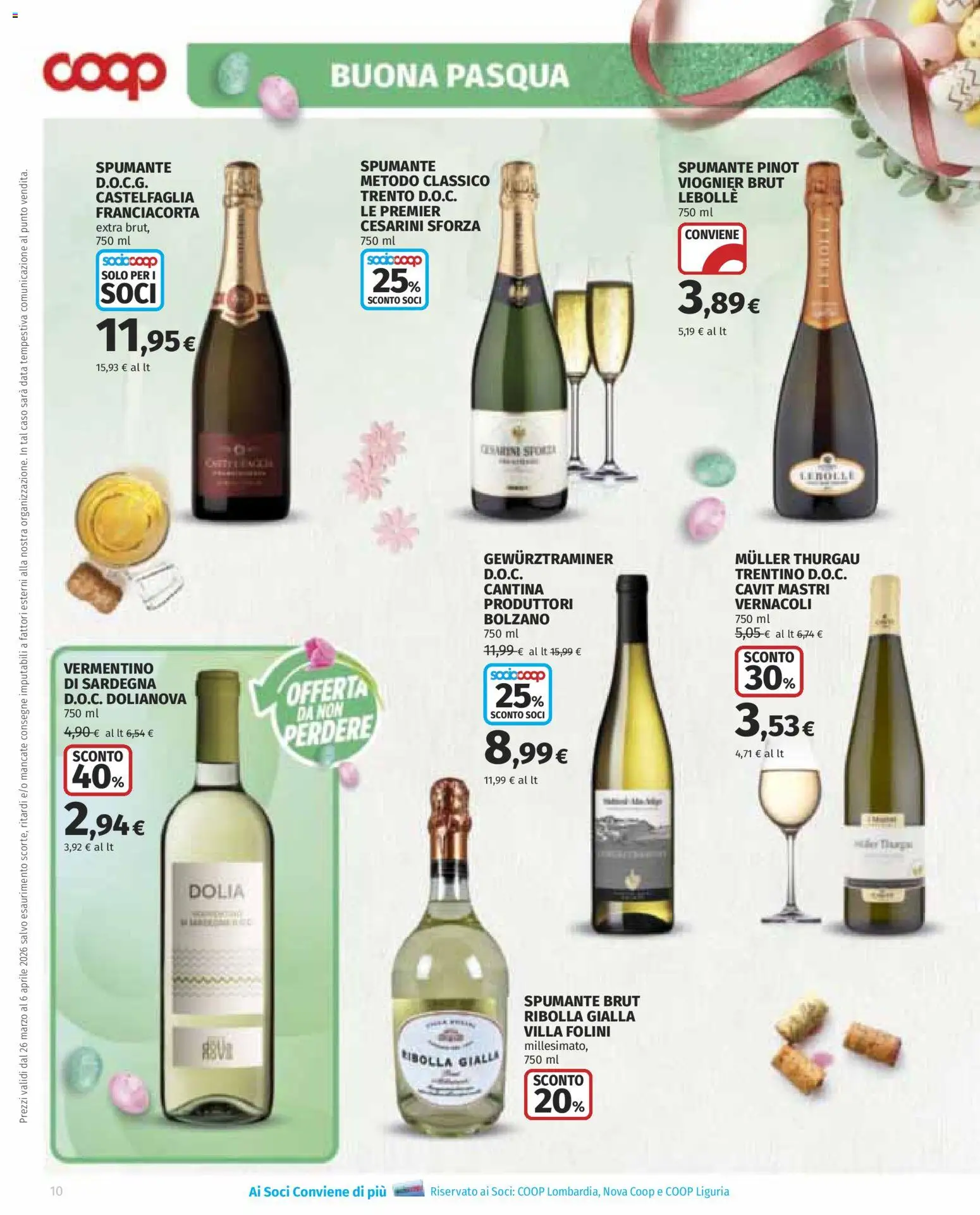 Volantino COOP del 26.03.2026 | Pagina: 10 | Prodotti: Data, Spumante