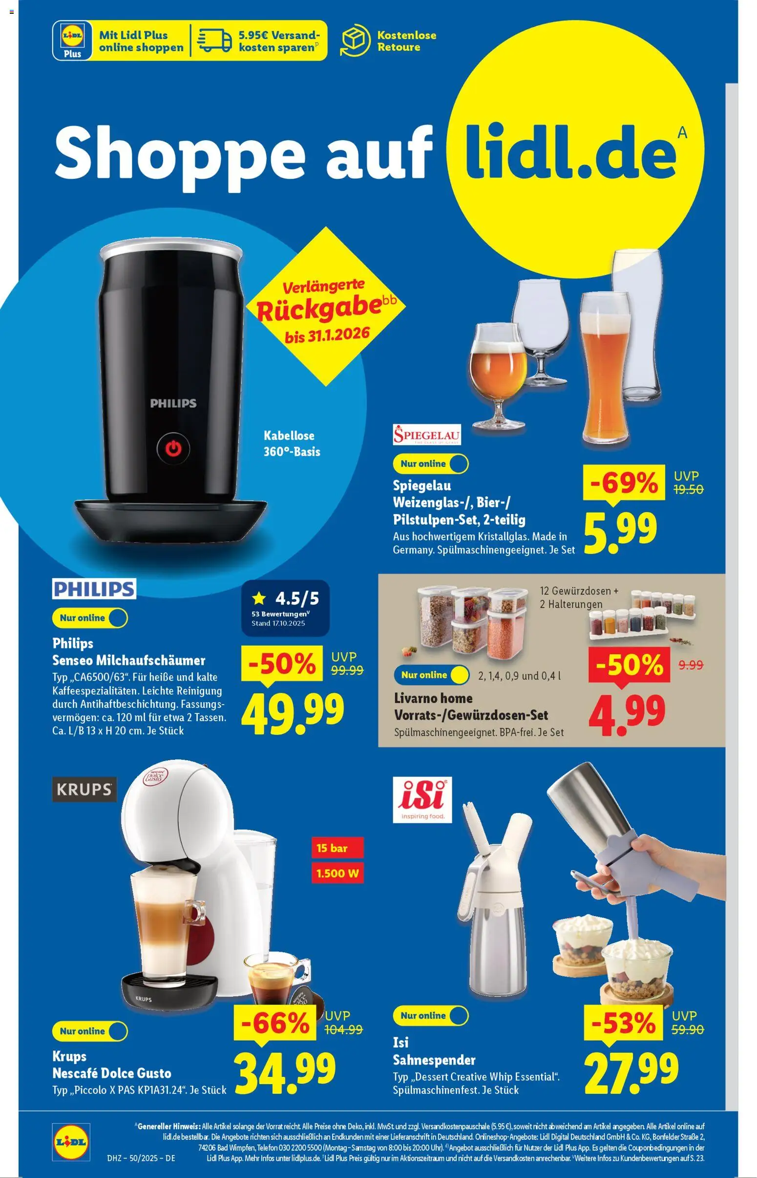 Lidl - Prospekt – gültig ab 08.12.2025 | Seite: 2 | Produkte: Philips, Nescafe, Bad, Dolce gusto