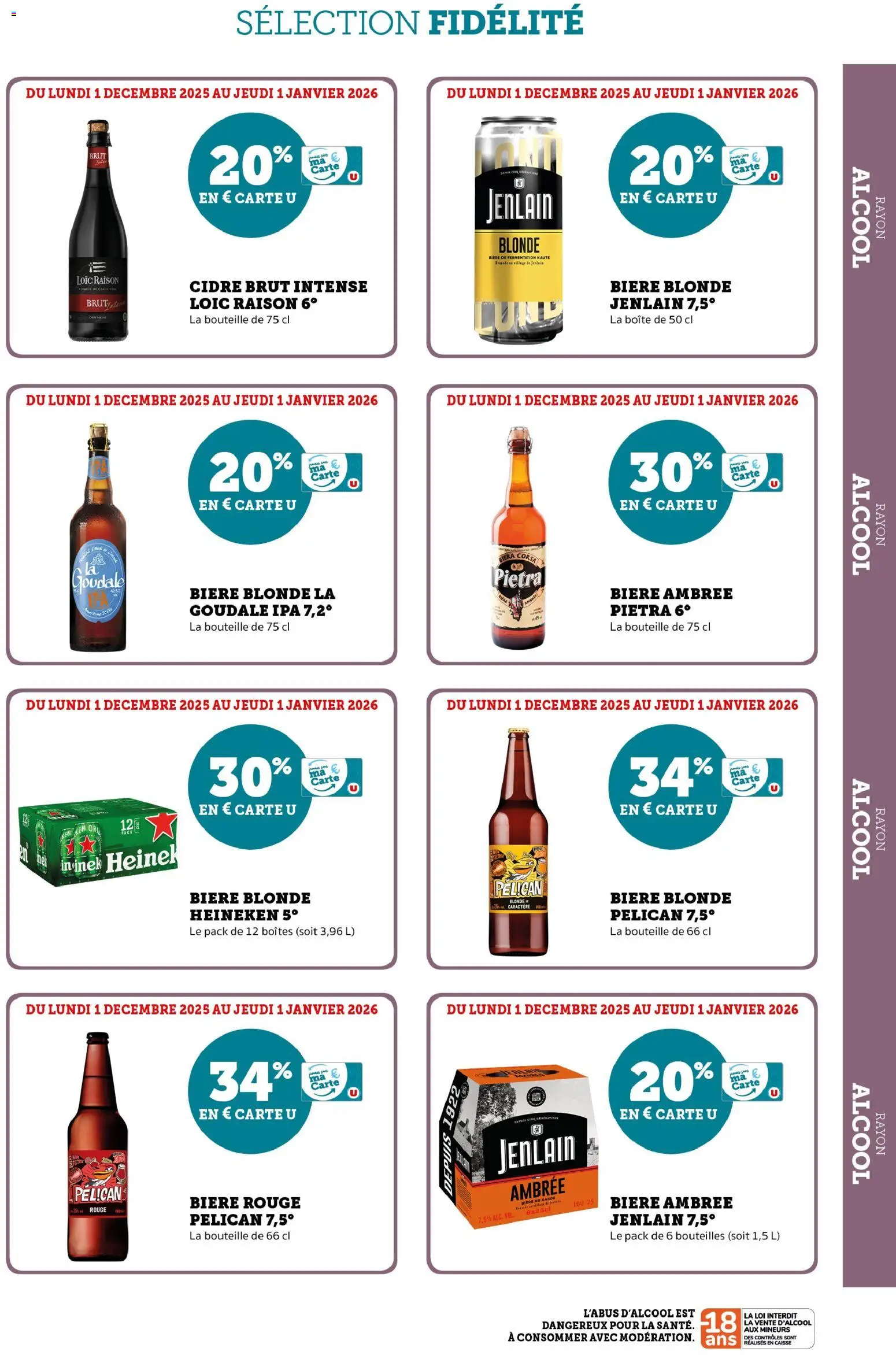 {H1} | Page: 31 | Produits: Goudale, Cidre brut, Bière blonde, Heineken