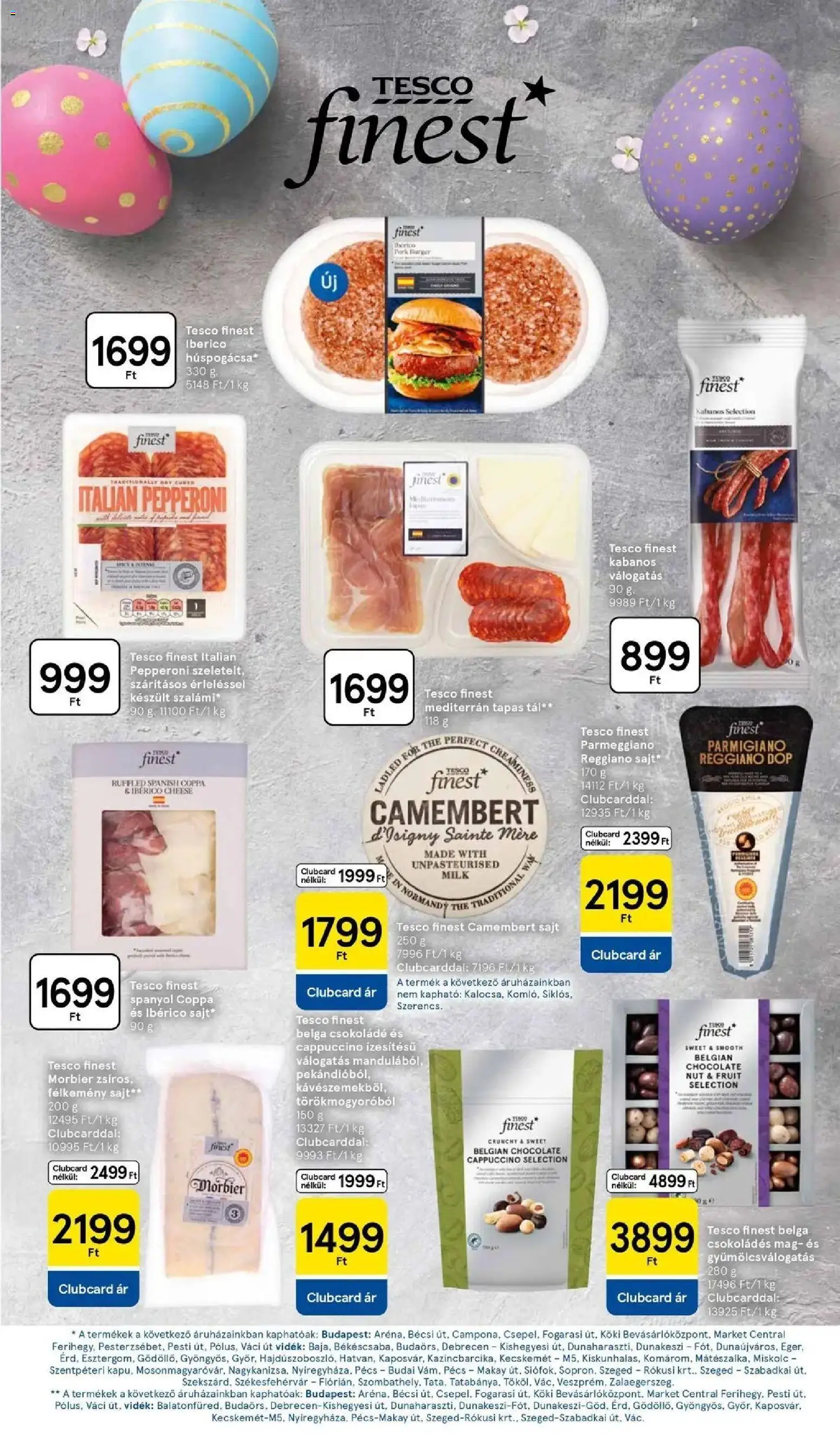 Tesco akciós ujság - amely érvényes a következő dátumtól: 26.03.2026 | Oldal: 9 | Termékek: Cappuccino, Sajt, Csokoládé, Camembert