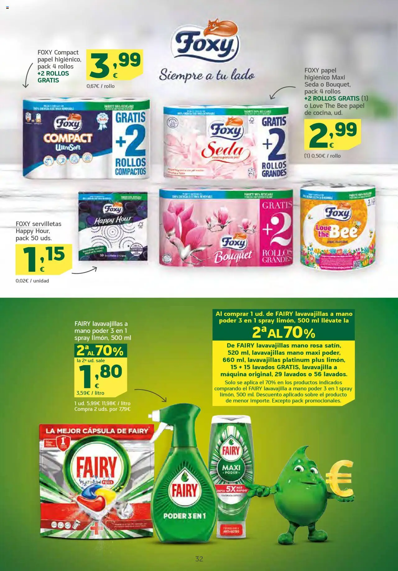 HiperDino folleto │ válido desde el 10.06.2025 | Página: 32 | Productos: Papel higienico, Lavavajillas