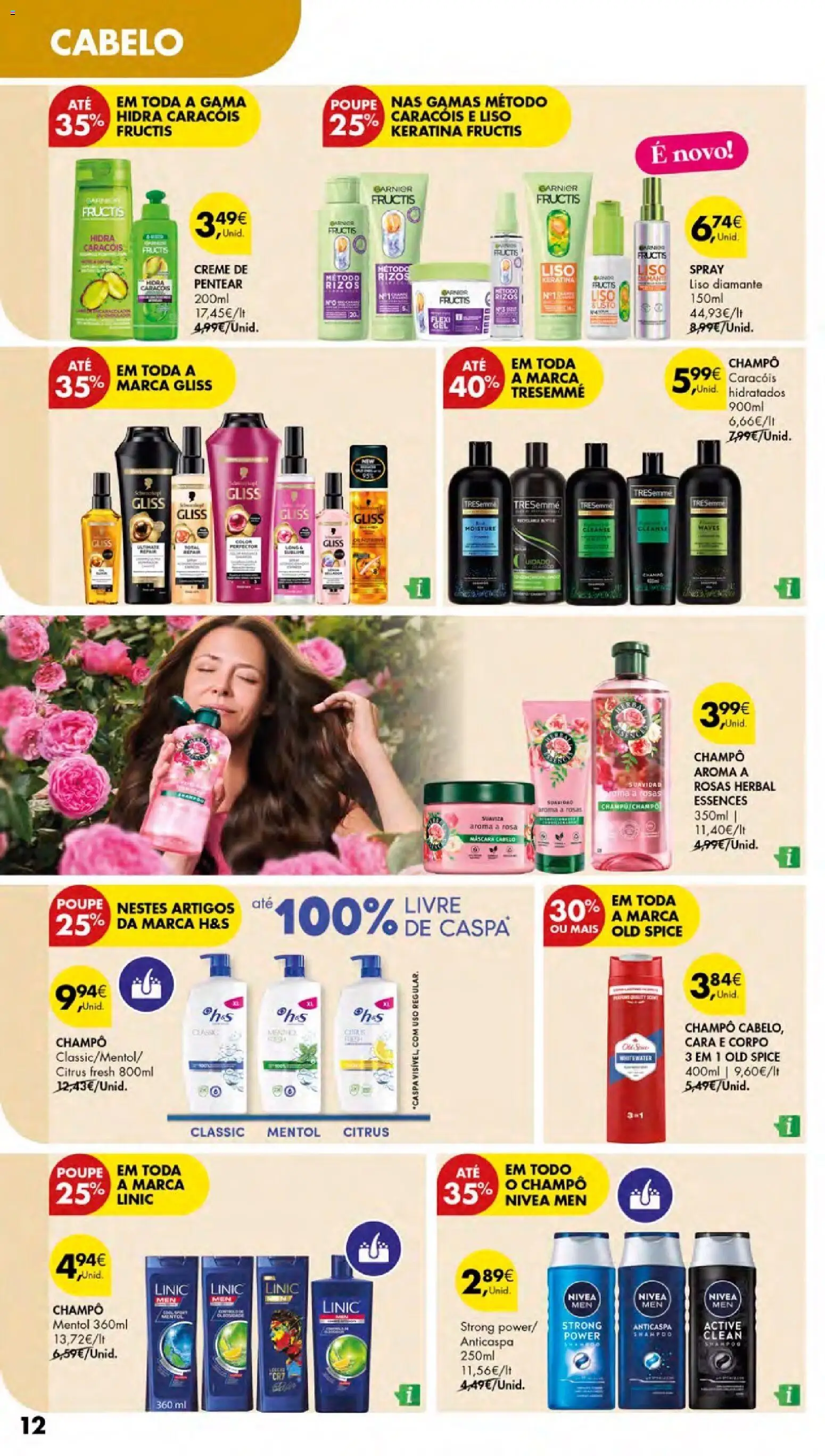 Pingo Doce - Cuidados Pessoais e para o Lar Açores │ válido de 26.02.2026 | Página: 12 | Produtos: Shampoo, Creme